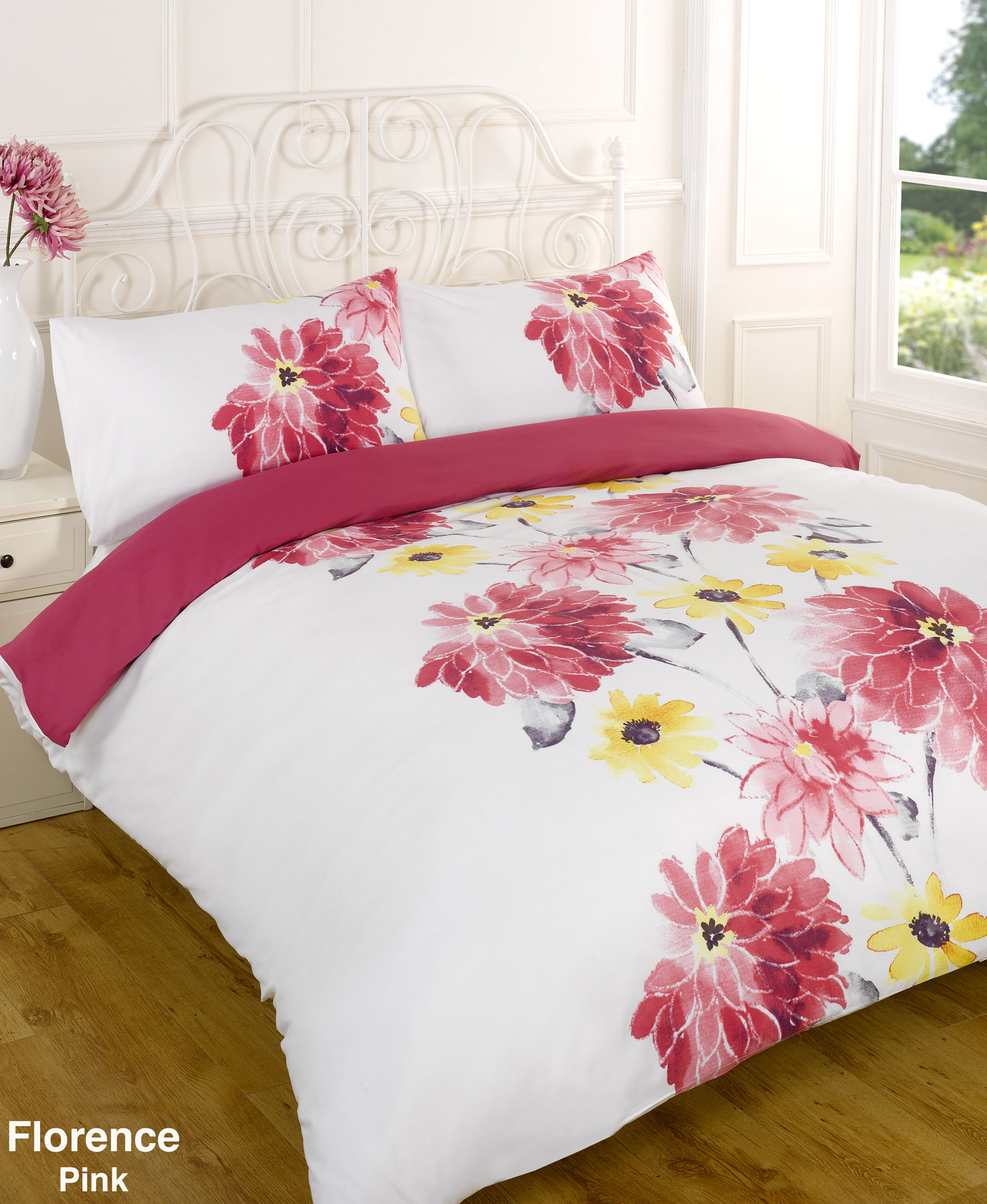 Duvet Quilt Cover Bedding Set Pink Single Double King Kingsize Super