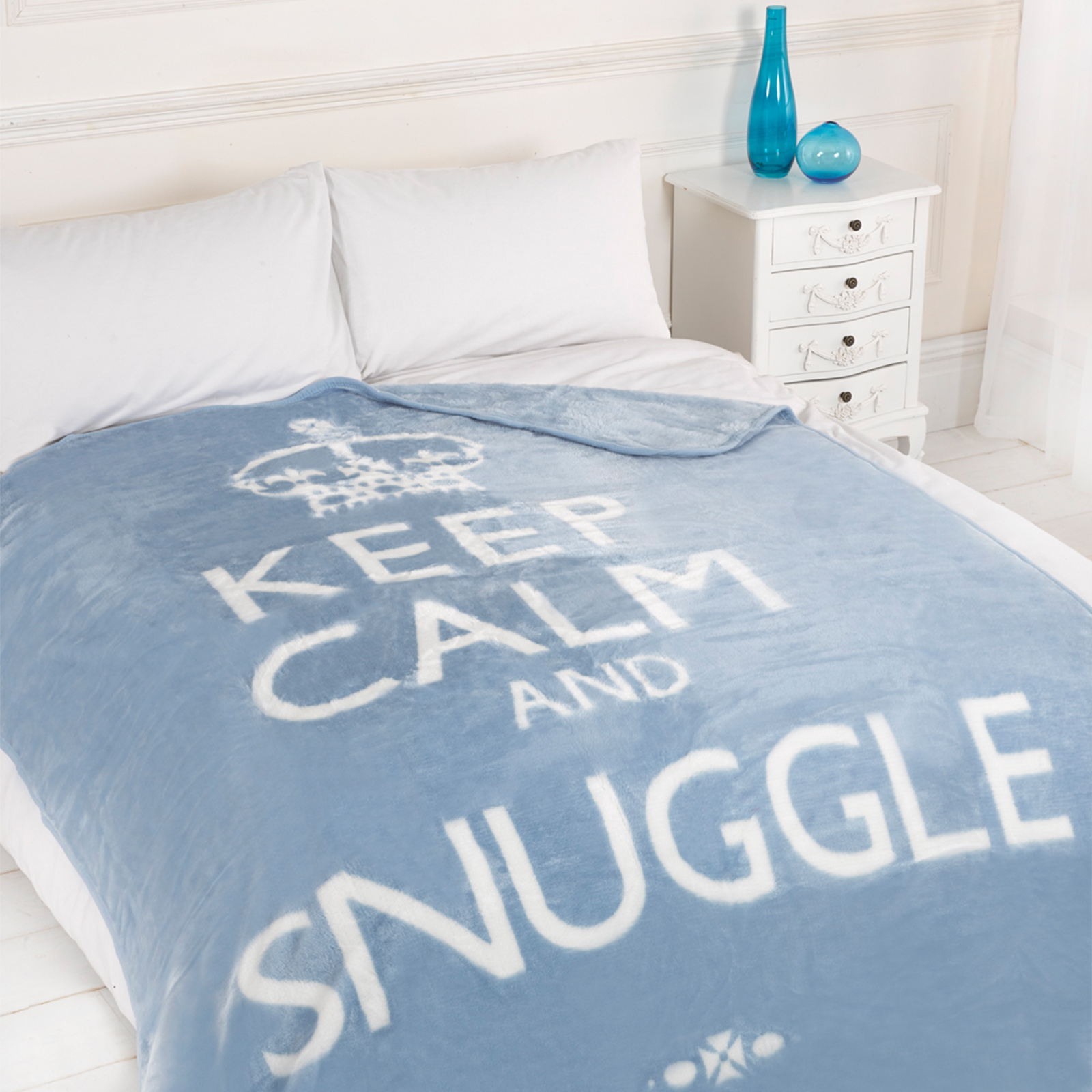 dreamscene large soft blanket throw keep calm drama queen black pink