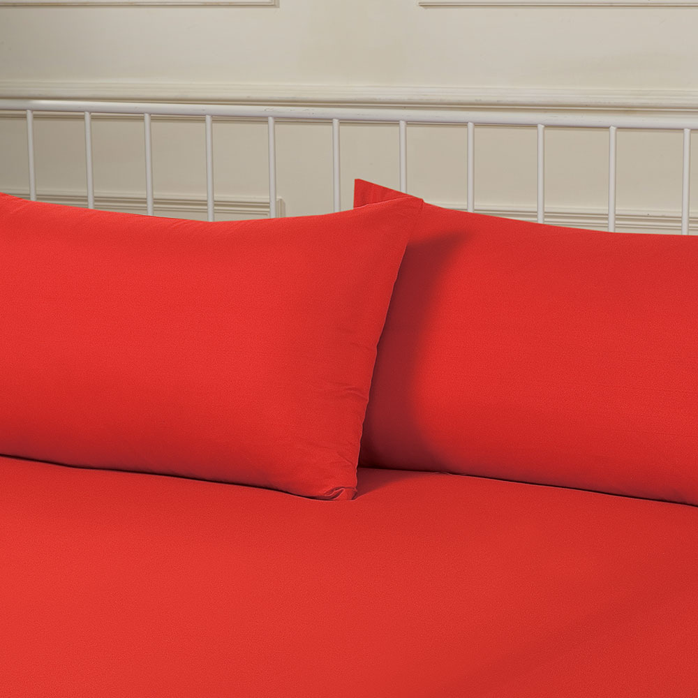 Brentfords Plain Dyed Fitted Bed Sheets NonIron Single Double King