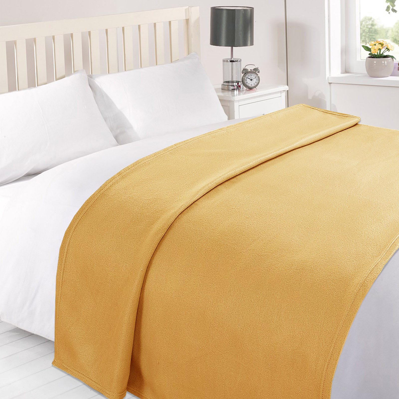 Dreamscene Large Warm Polar Fleece Throw Over Soft Blanket Luxury Plain