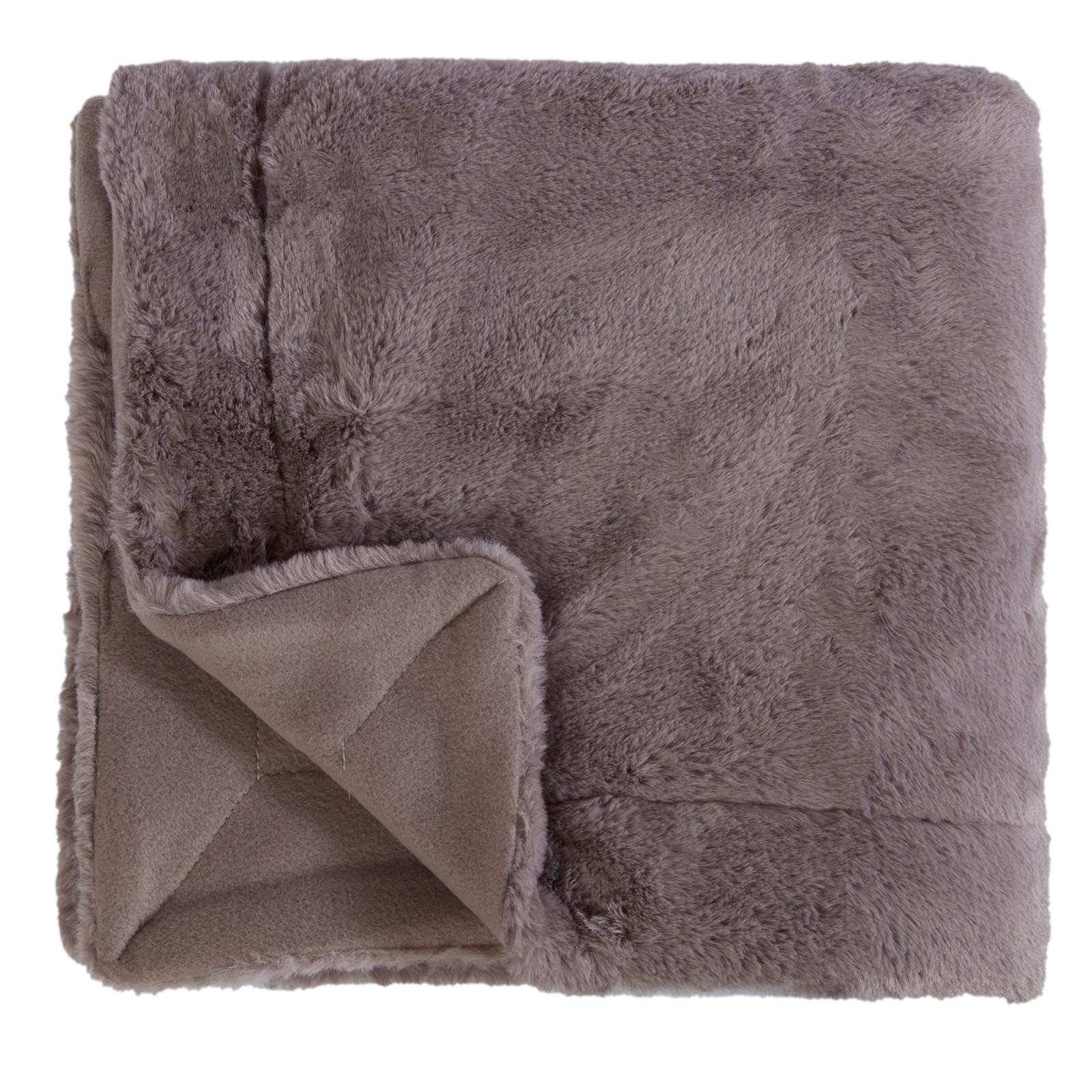 Dreamscene Large Waffle Throw Over Warm Mink Bedspread Luxury