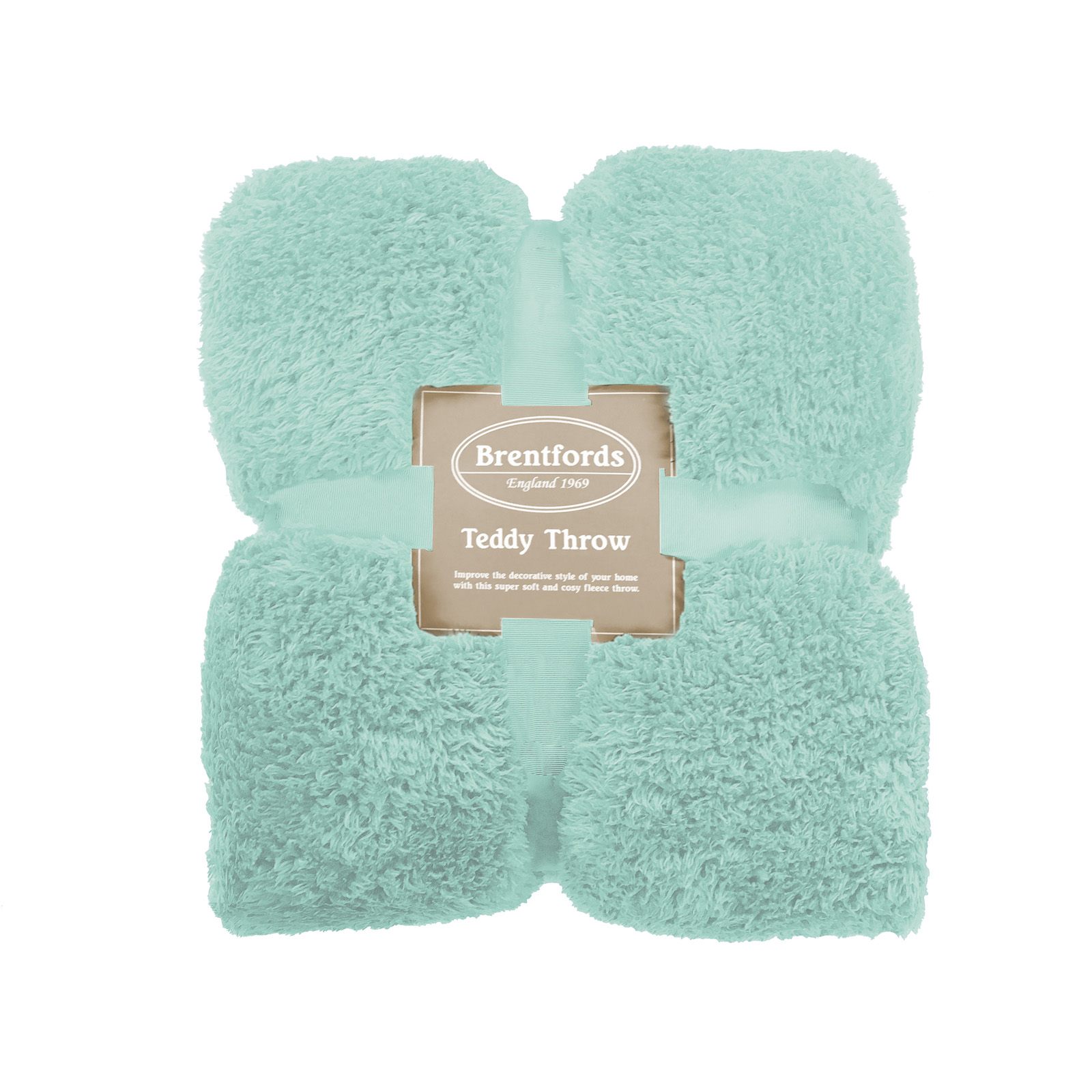 Brentfords Teddy Fleece Throw Over Large Blanket Bed Luxury Plush Soft