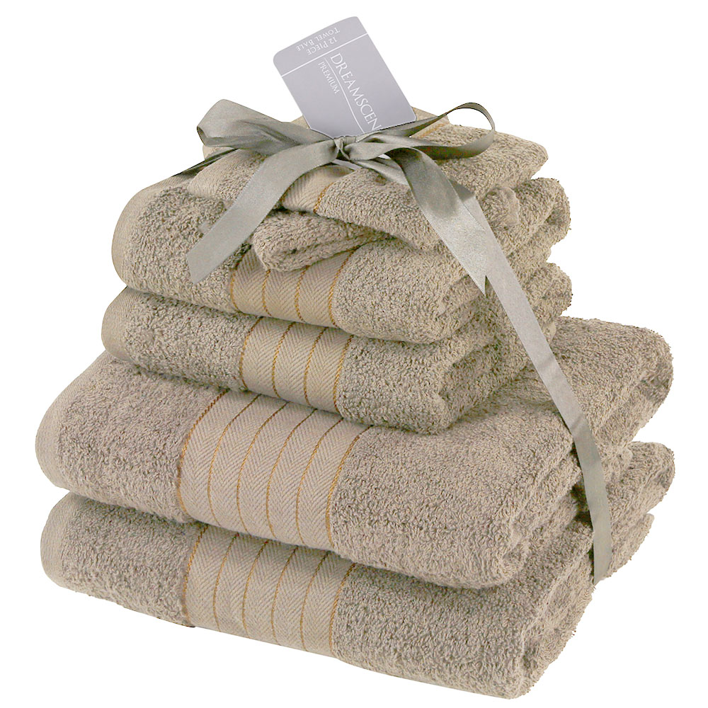 Dreamscene 100 Cotton Towel Bale Luxury Super Soft Bath Hand Face