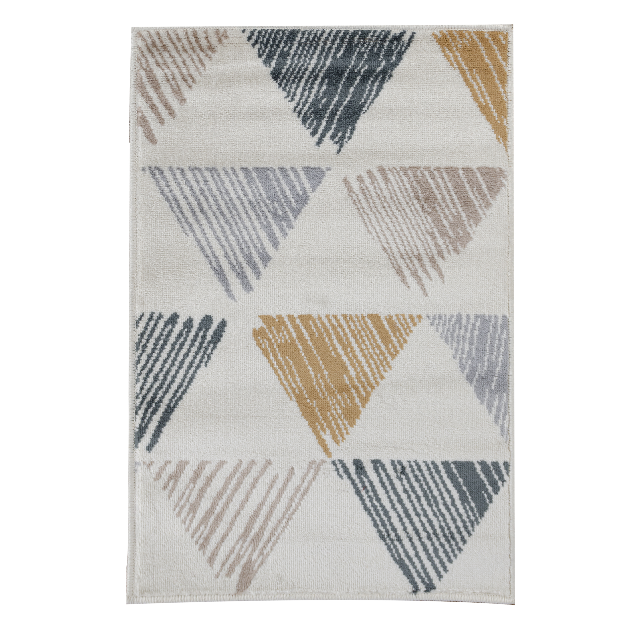 Adrija Mid-Century Modern Geometric Indoor Area Rug, Bone by Blue Nile Mills - Picture 6 of 20