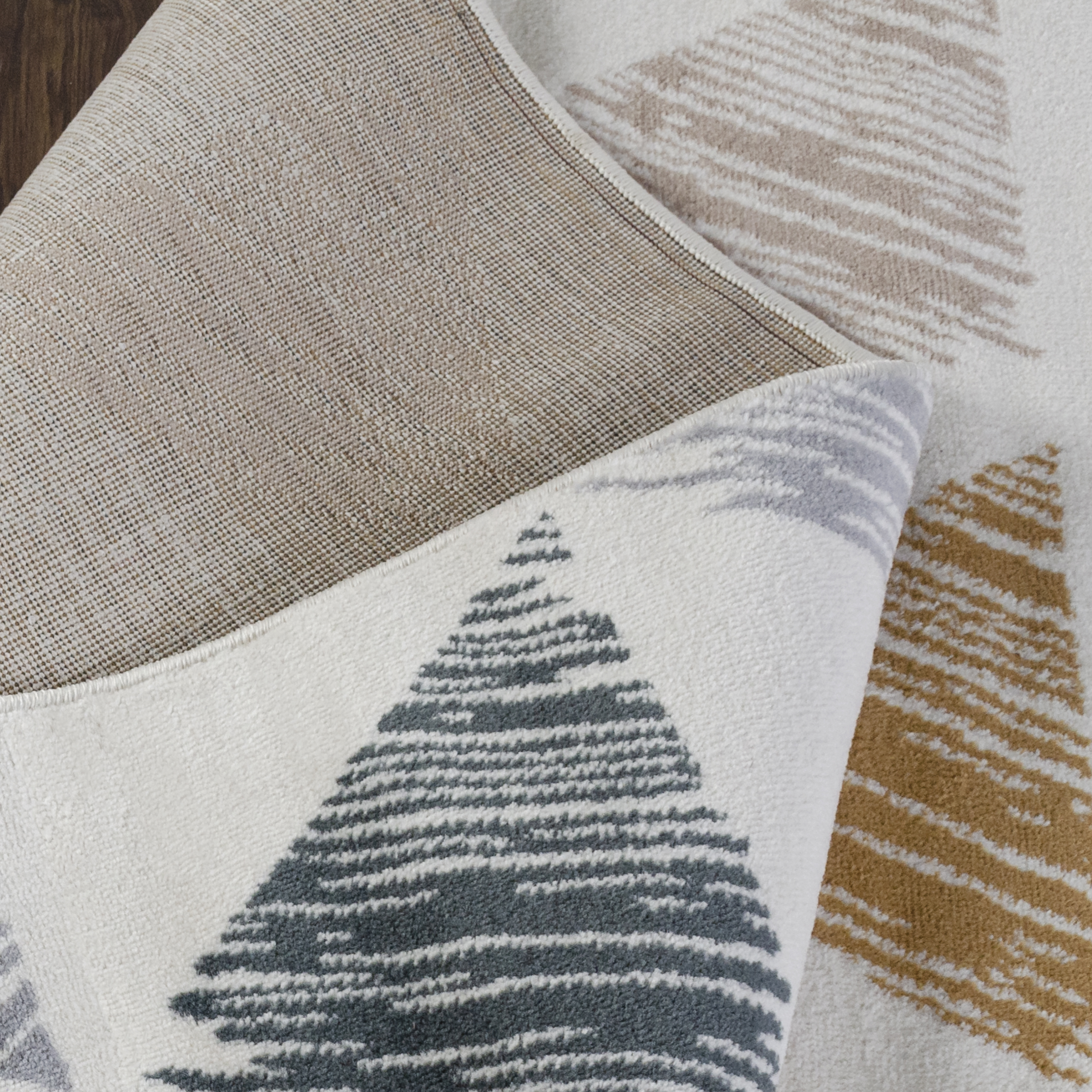 Adrija Mid-Century Modern Geometric Indoor Area Rug, Bone by Blue Nile Mills - Picture 15 of 20
