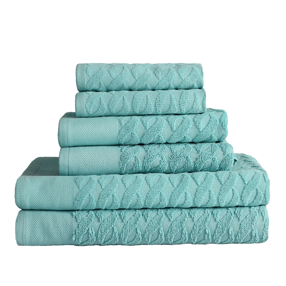 Luxuriously Soft Turkish Cotton 6-Piece Towel Set - 第 9/44 張圖片