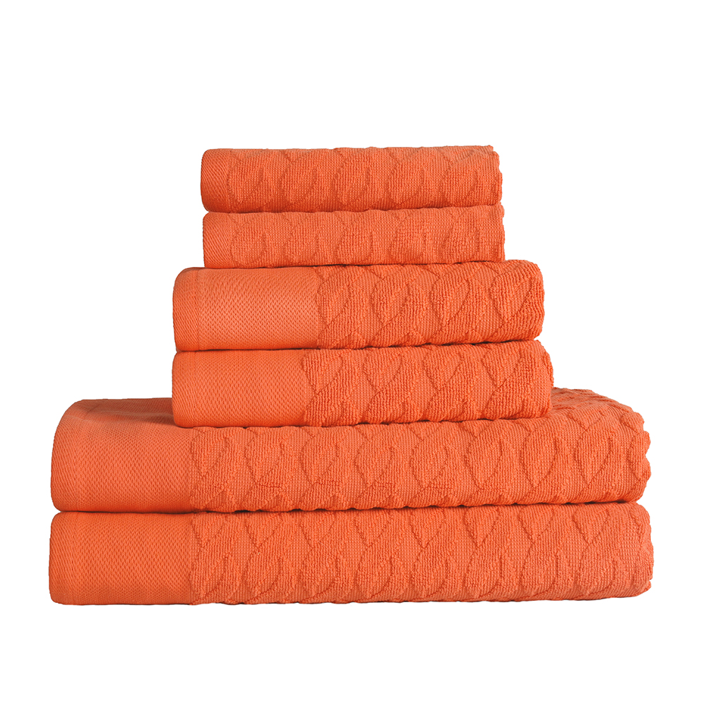 Luxuriously Soft Turkish Cotton 6-Piece Towel Set - 第 17/44 張圖片