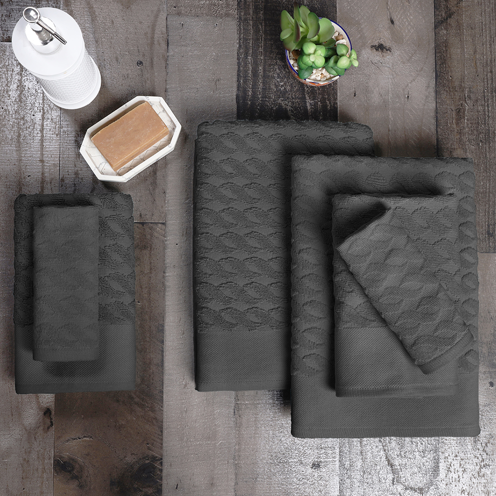 Luxuriously Soft Turkish Cotton 6-Piece Towel Set - 第 22/44 張圖片