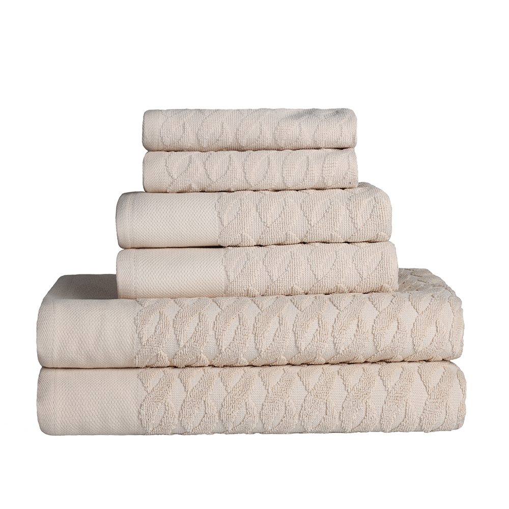 Luxuriously Soft Turkish Cotton 6-Piece Towel Set - 第 25/44 張圖片