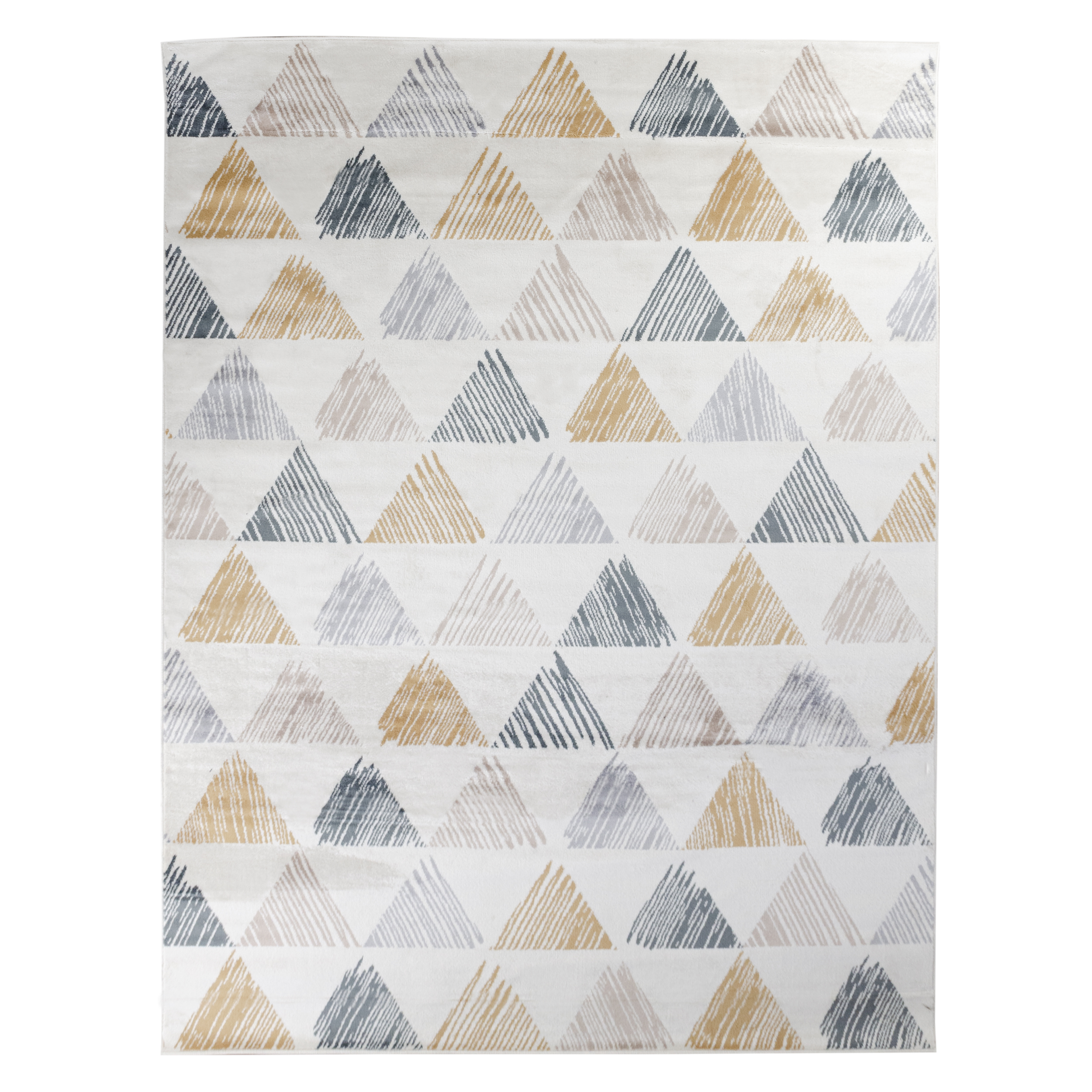 Adrija Mid-Century Modern Geometric Indoor Area Rug, Bone by Blue Nile Mills - Picture 16 of 20