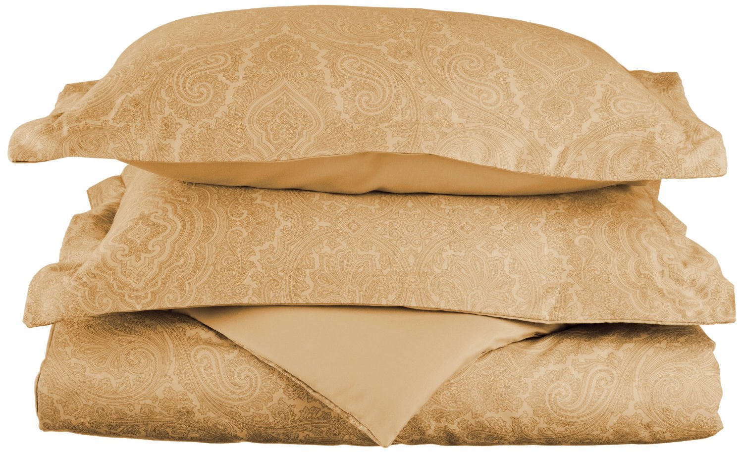 600 Thread Count Cotton Blend Paisley Lightweight Breathable Duvet Cover Set - Picture 8 of 9