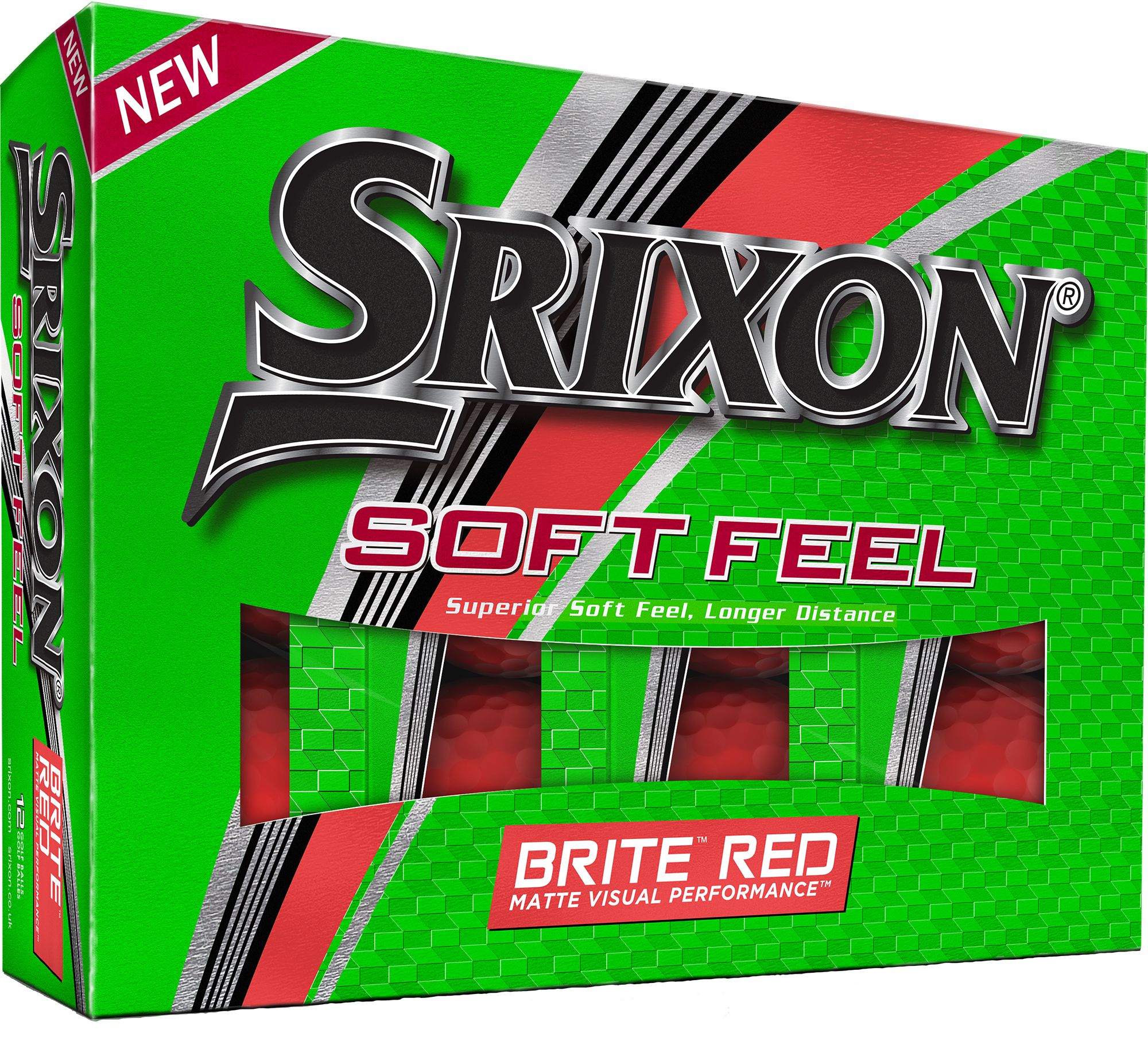 Srixon Soft Feel 11 Brite Matte Red Golf Balls thumbnail