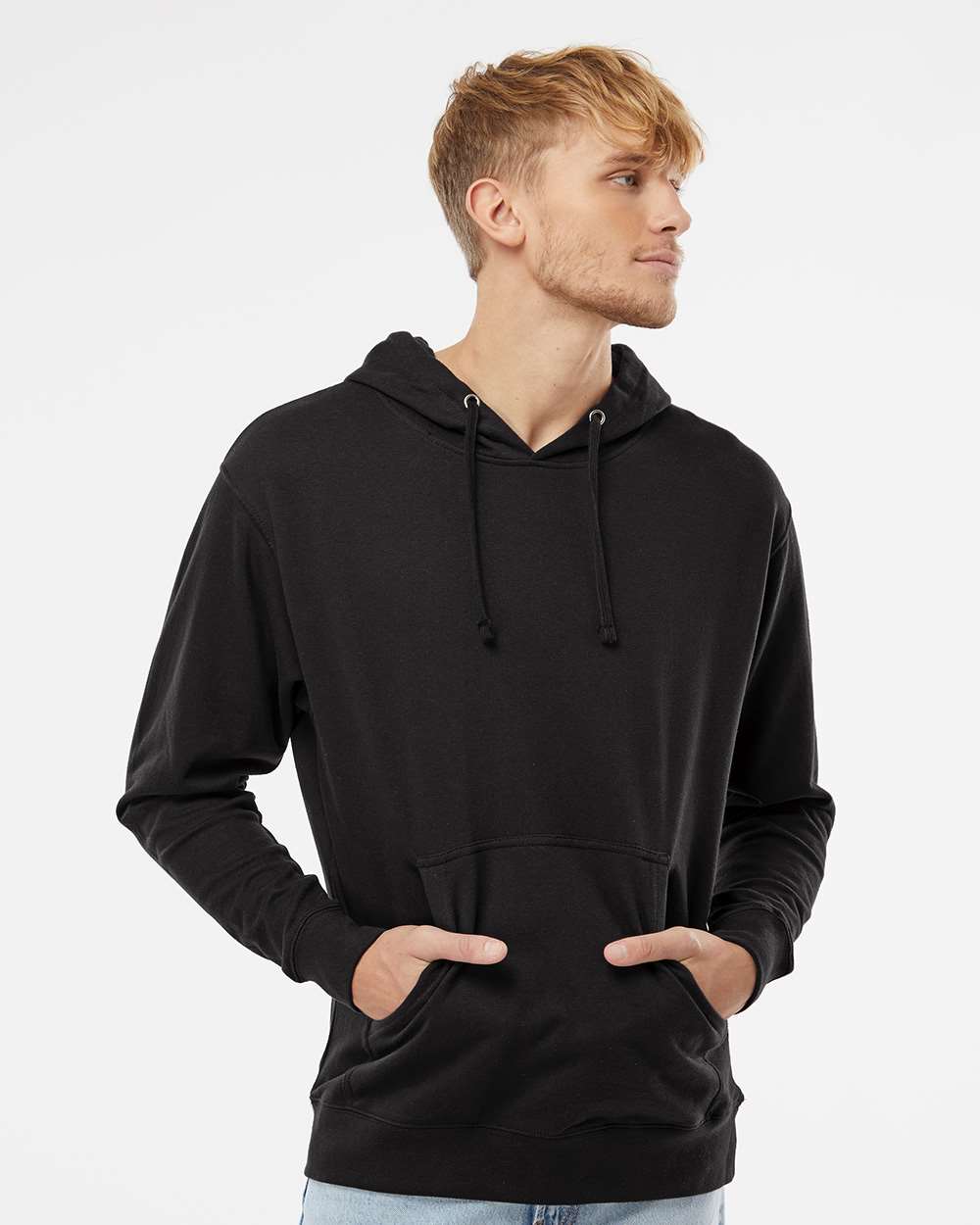 Independent Trading Co. Mens Midweight Hooded Sweatshirt Pullover - SS4500 - Picture 8 of 33