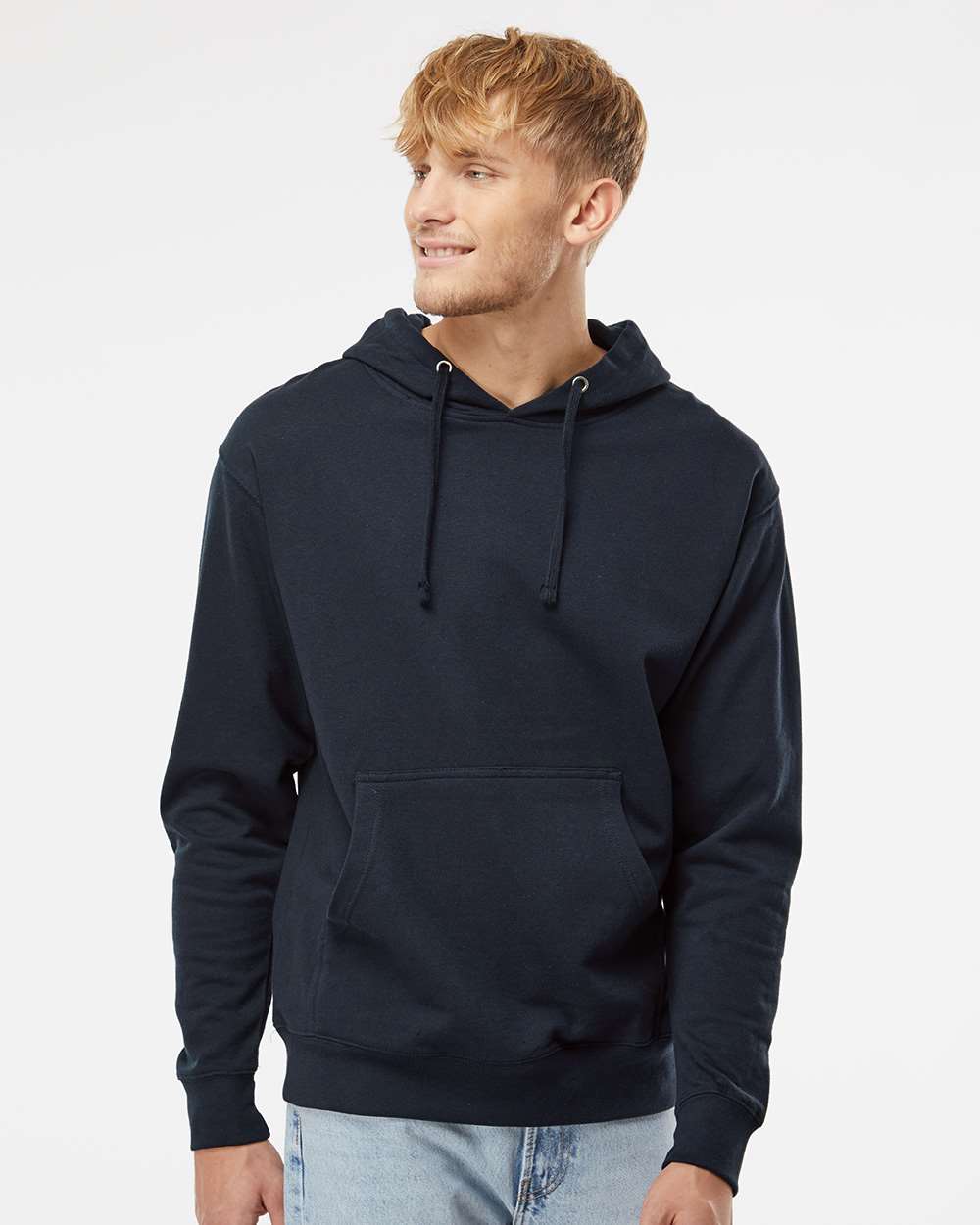 Independent Trading Co. Mens Midweight Hooded Sweatshirt Pullover - SS4500 - Picture 12 of 33