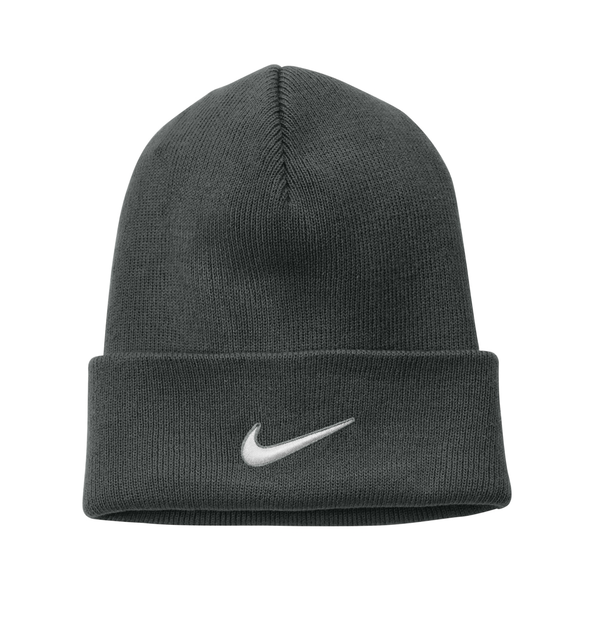 Теплая зимняя акриловая шапка-ушанка Nike Beanie Team с манжетами Dri-Fit NKFB6539