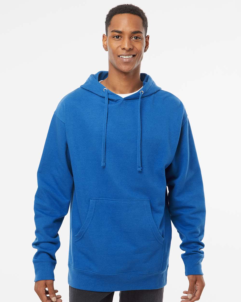 Independent Trading Co. Mens Midweight Hooded Sweatshirt Pullover - SS4500 - Picture 25 of 33