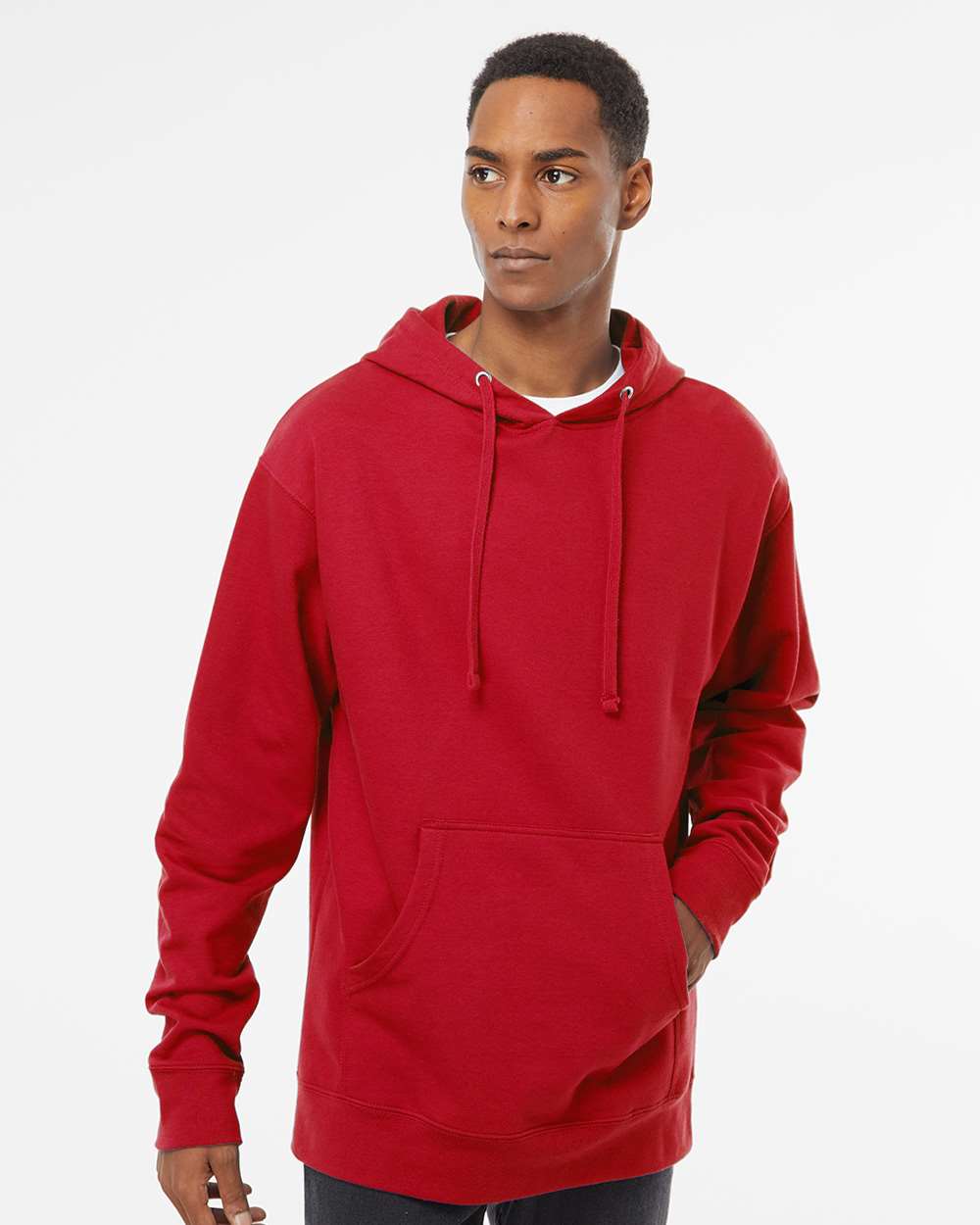 Independent Trading Co. Mens Midweight Hooded Sweatshirt Pullover - SS4500 - Picture 21 of 33