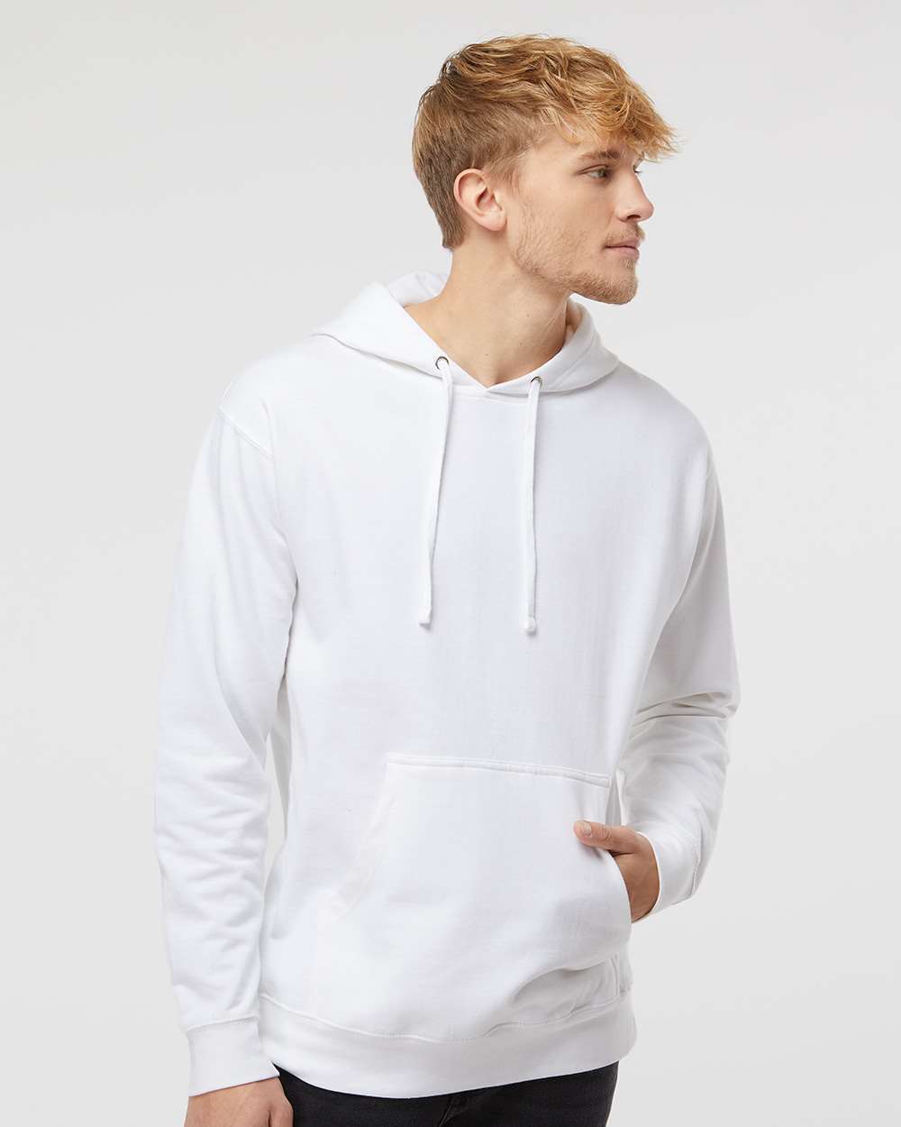Independent Trading Co. Mens Midweight Hooded Sweatshirt Pullover - SS4500 - Picture 33 of 33