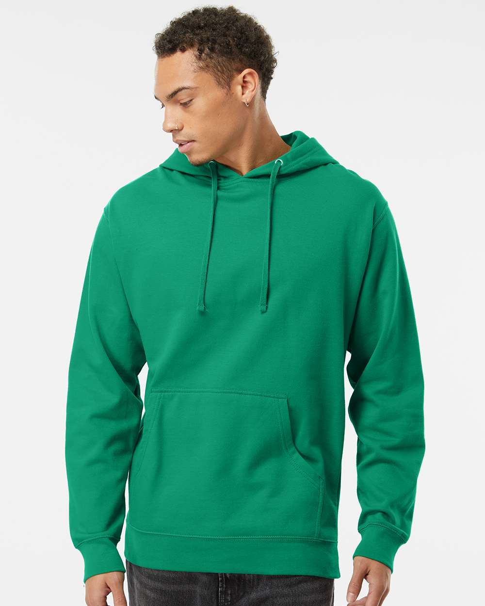 Independent Trading Co. Mens Midweight Hooded Sweatshirt Pullover - SS4500 - Picture 17 of 33