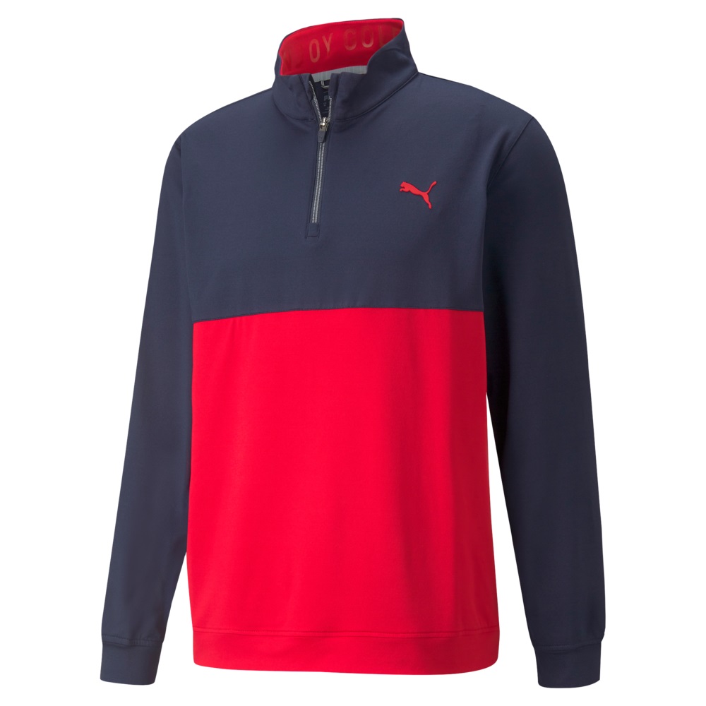 Puma Mens Gamer Colorblock 1/4 Zip Golf Pullover 532985 - New 2022