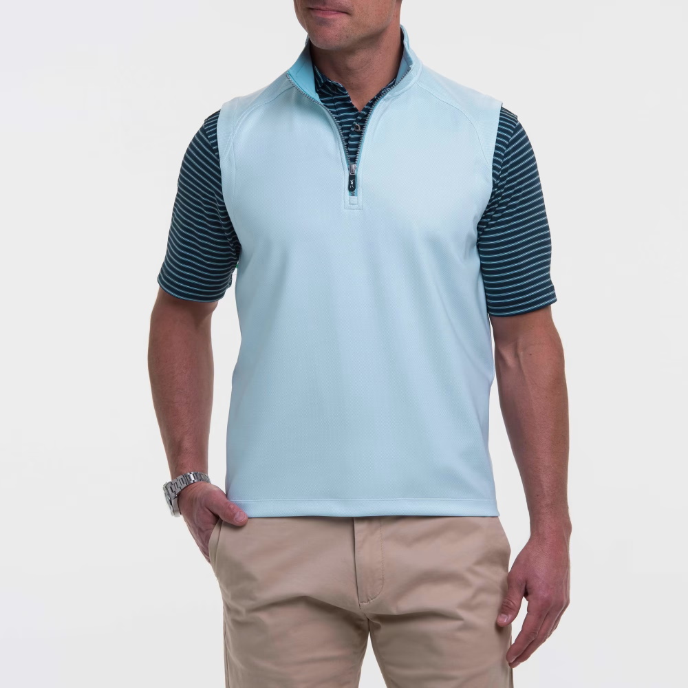 Мужской жилет для гольфа Fairway - Greene на молнии Micro Dot 1/4 - Новинка