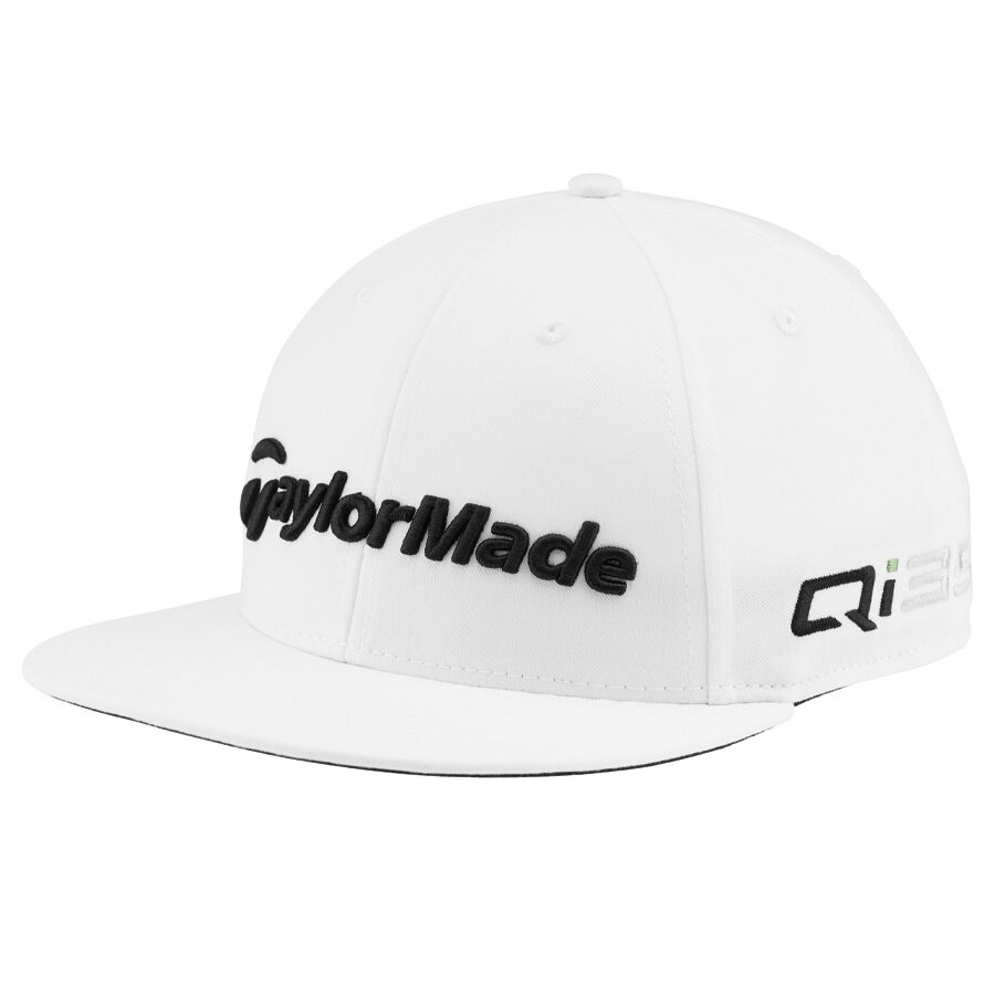 TaylorMade Mens Tour Preferred Flatbill Snapback Hat Qi35 Golf Cap - New 2025