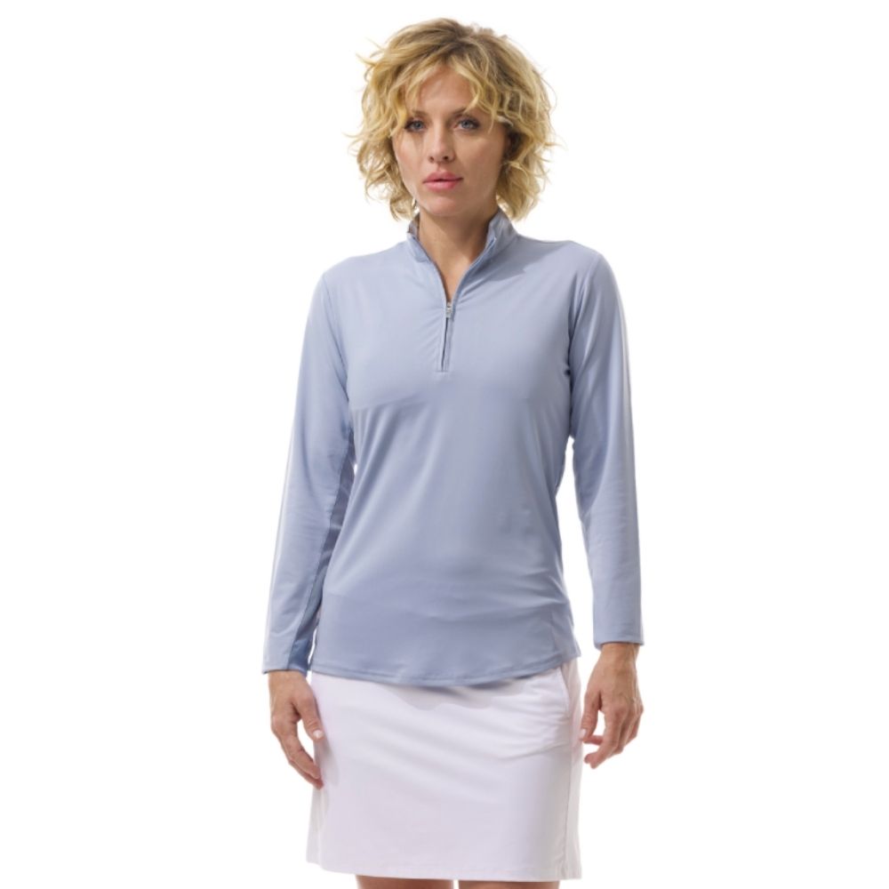 Женский свитер San Soleil с длинными рукавами и имитацией солнцезащитных очков на молнии - Новинка