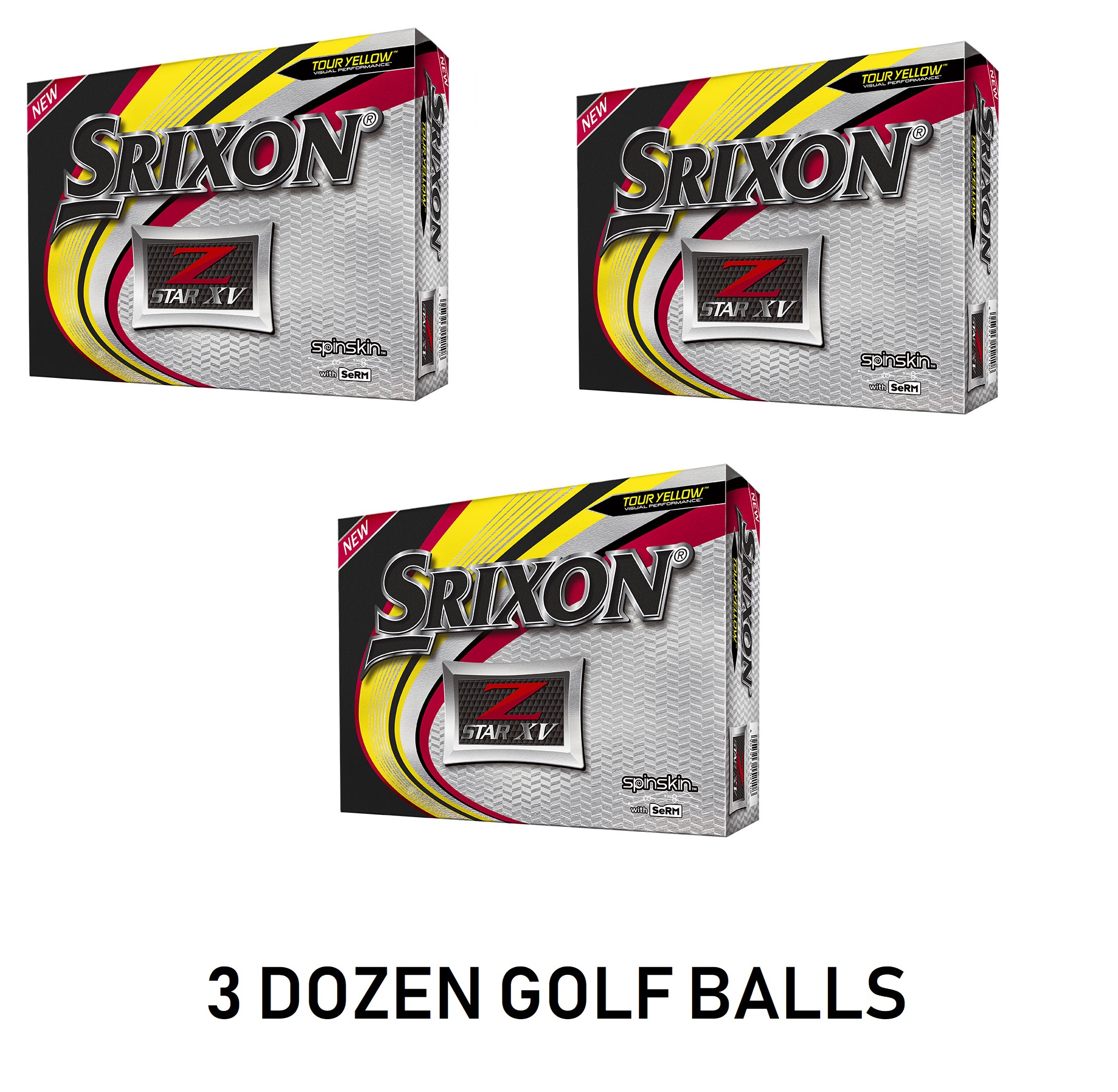 Srixon Golf Z Star XV 6 Tour Yellow Golf Balls 3 Dozen NEW 2019 eBay