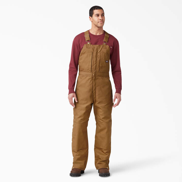 Dickies Mens Duck Insulated Bib Overalls Workwear - TB839 - New