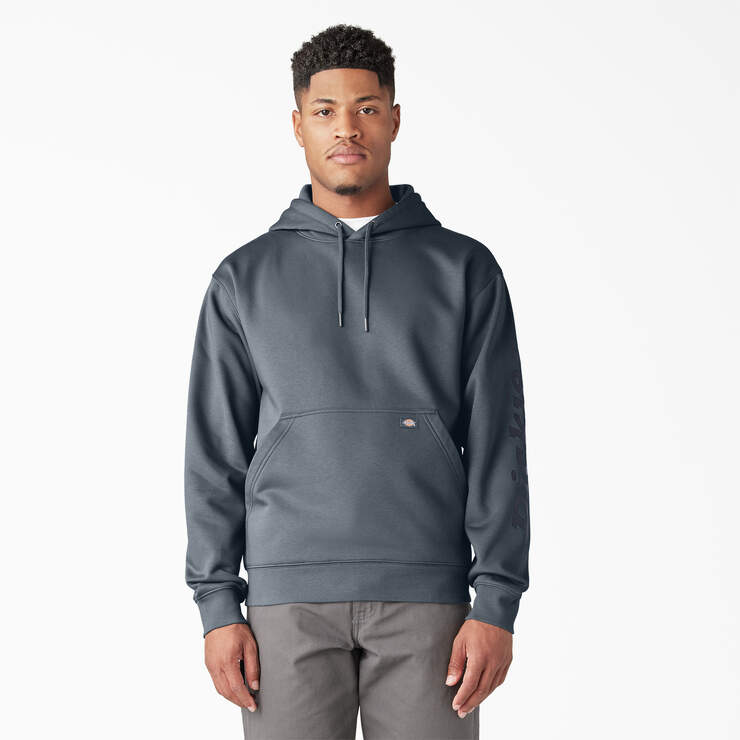 Dickies Mens Water Repellent Sleeve Logo Hoodie Pullover - TW22B - New - Picture 8 of 12
