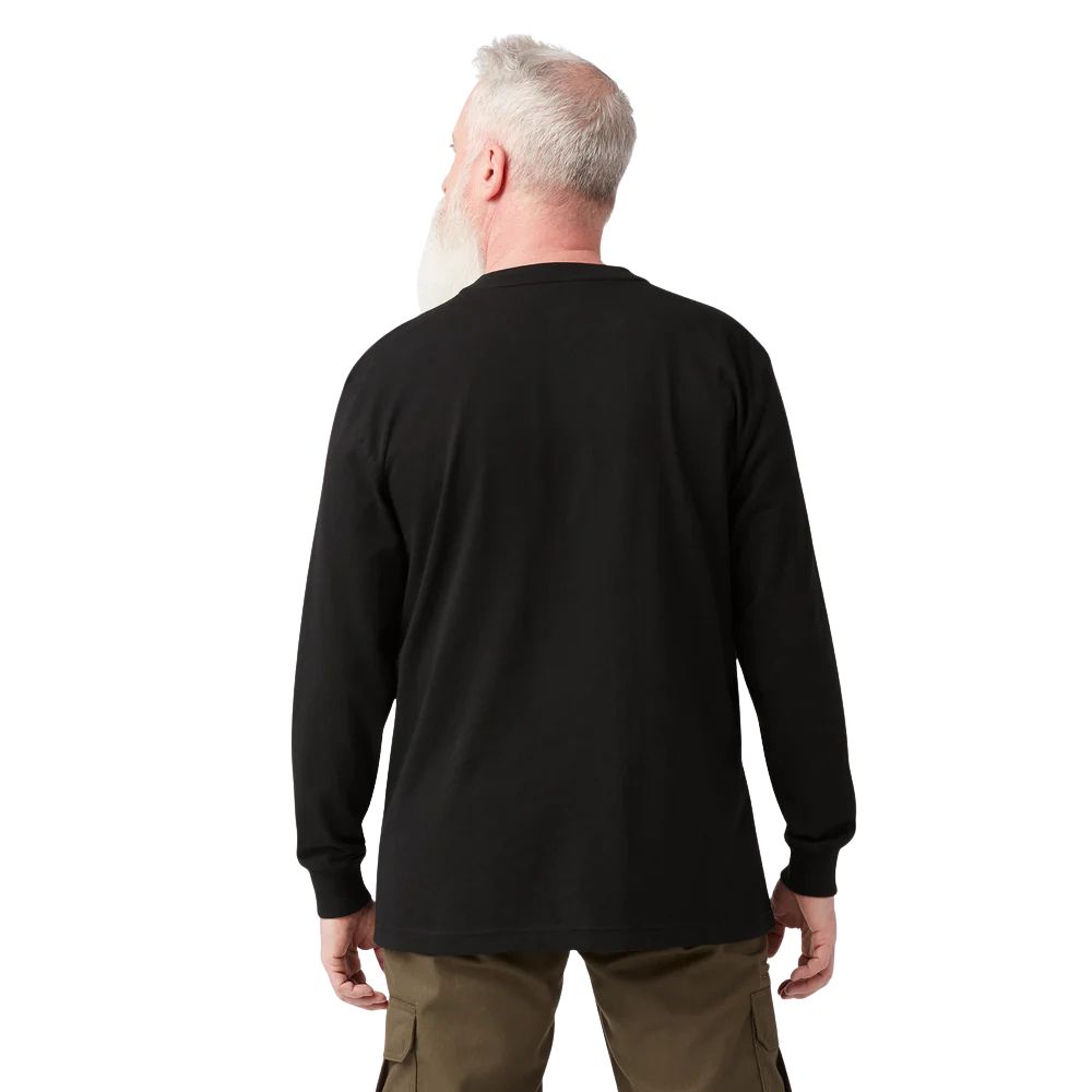 Dickies Mens Heavyweight Long Sleeve Henley T-Shirt - WL451 - Pick Color & Size