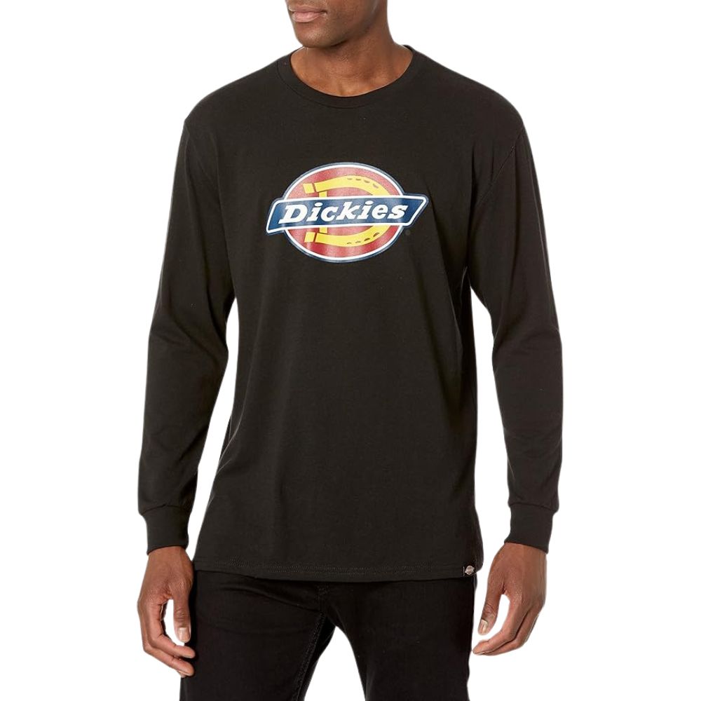 Dickies Mens Graphic Logo Long Sleeve Tee Shirt WL45A – New – Pick Color & Size