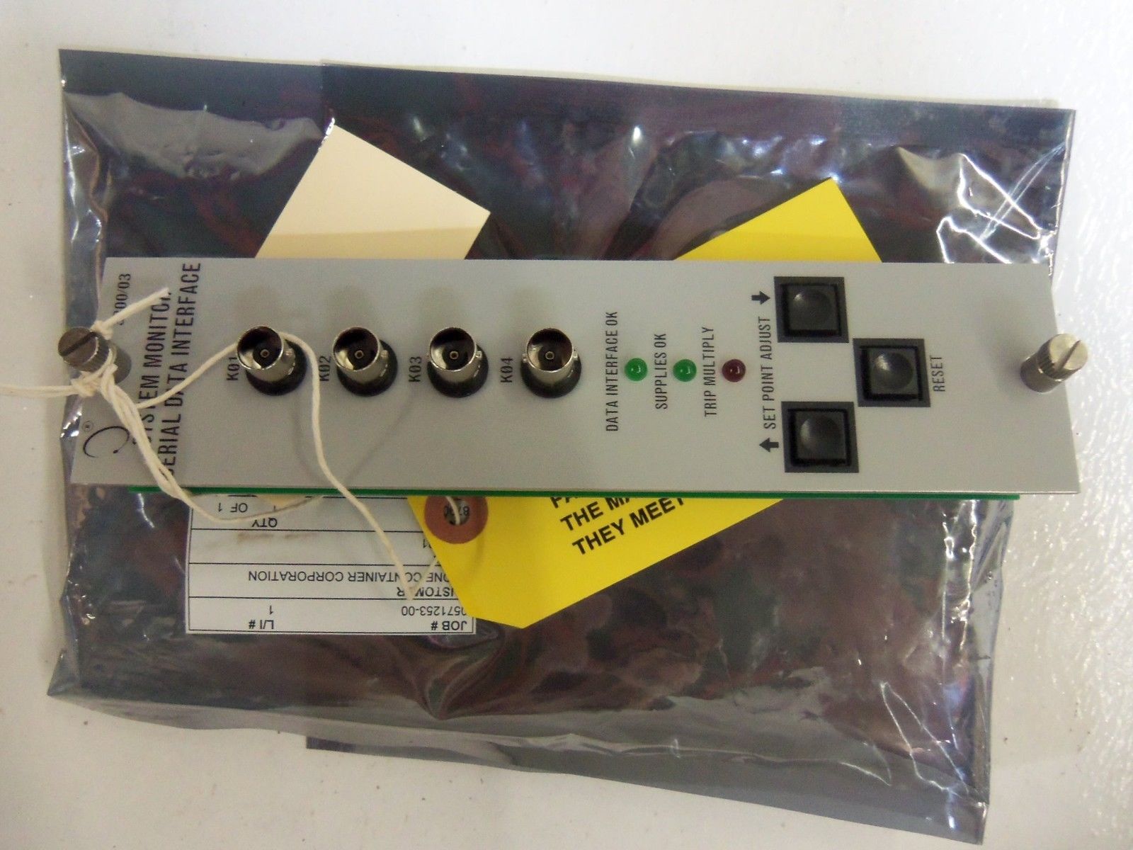 BENTLY NEVADA 3300DSDM CIRCUIT BOARD UNMP