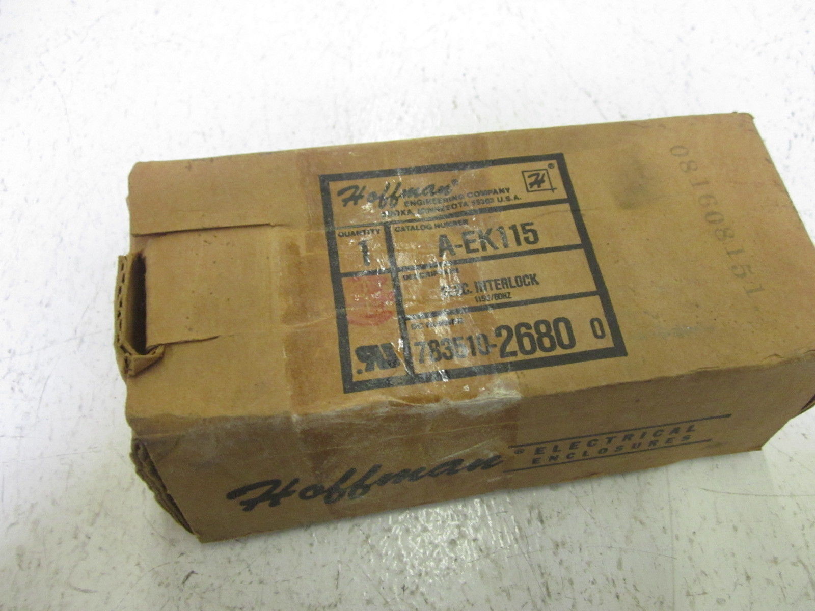 HOFFMAN A-EK115 ELECTRICAL INTERLOCK SWITCH *NEW IN BOX*