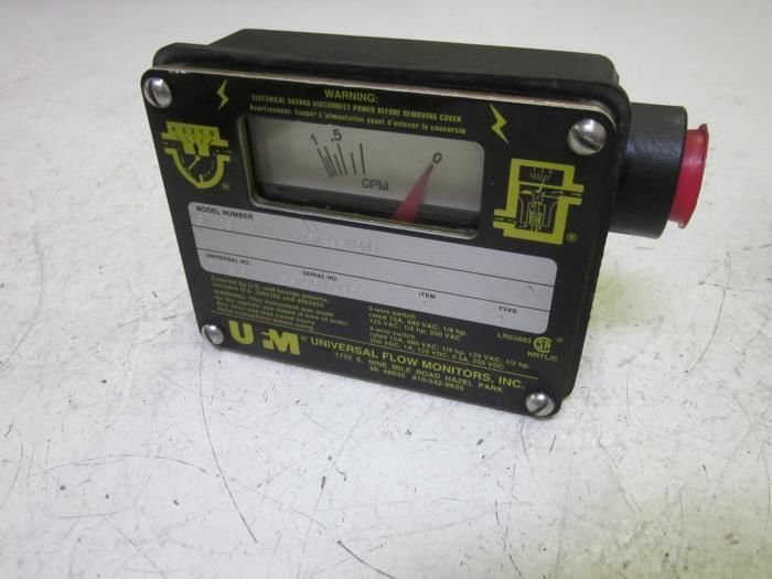 UNIVERSAL FLOW MONITORS INC. SHCSB1GM41500/.9A2WR FLOW METER 10
