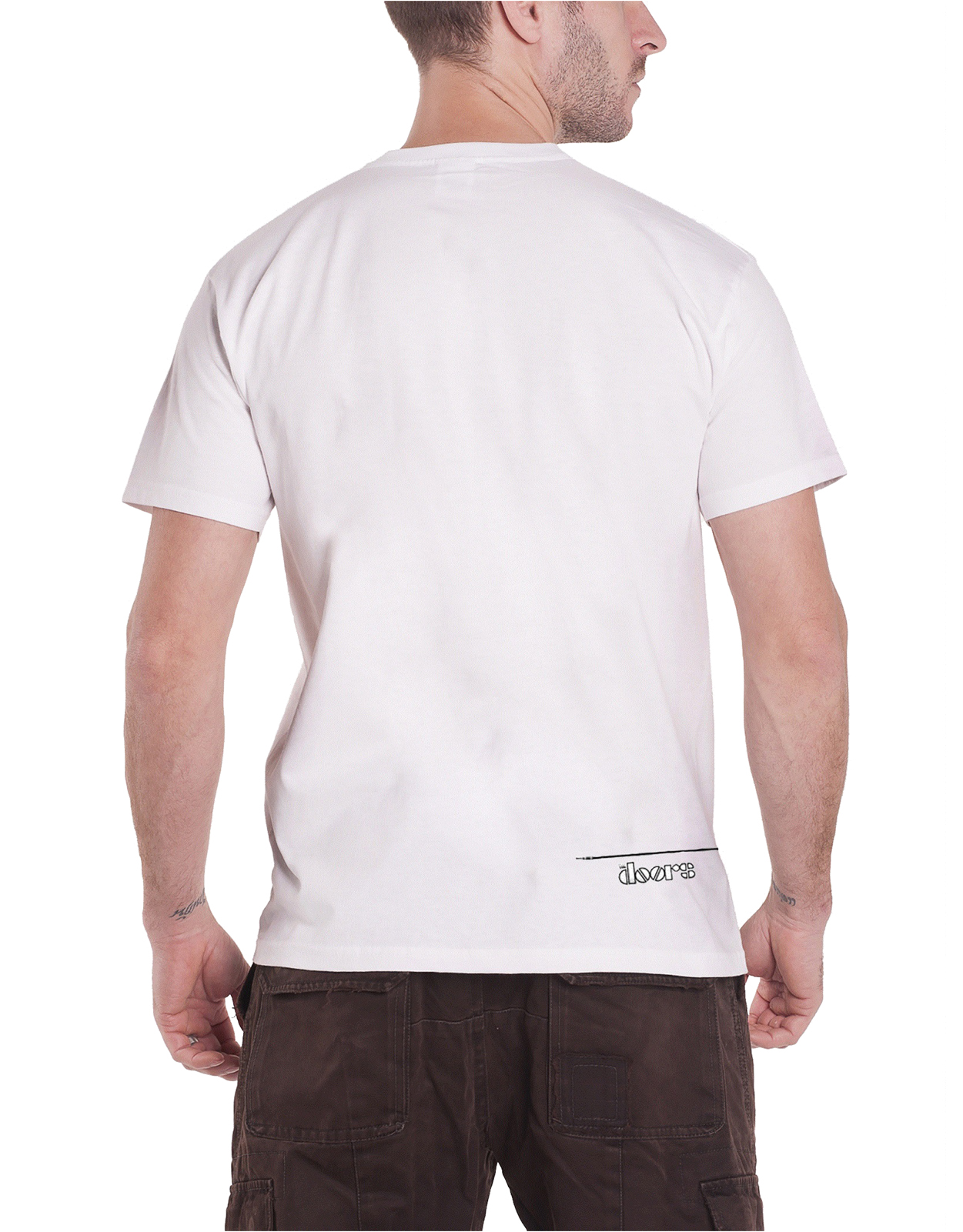 T-shirt The Doors Jim Morrison American Poet - Blanc, Unisexe, Coton Doux, Licence Officielle