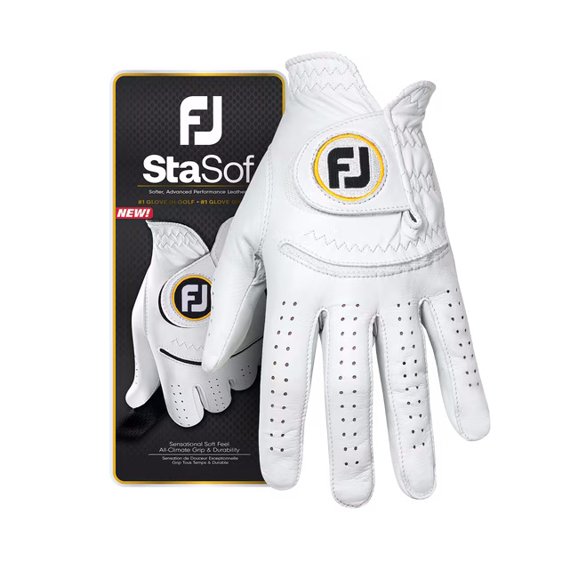 Footjoy StaSof Mens Leather Golf Glove (3 Pack) – New