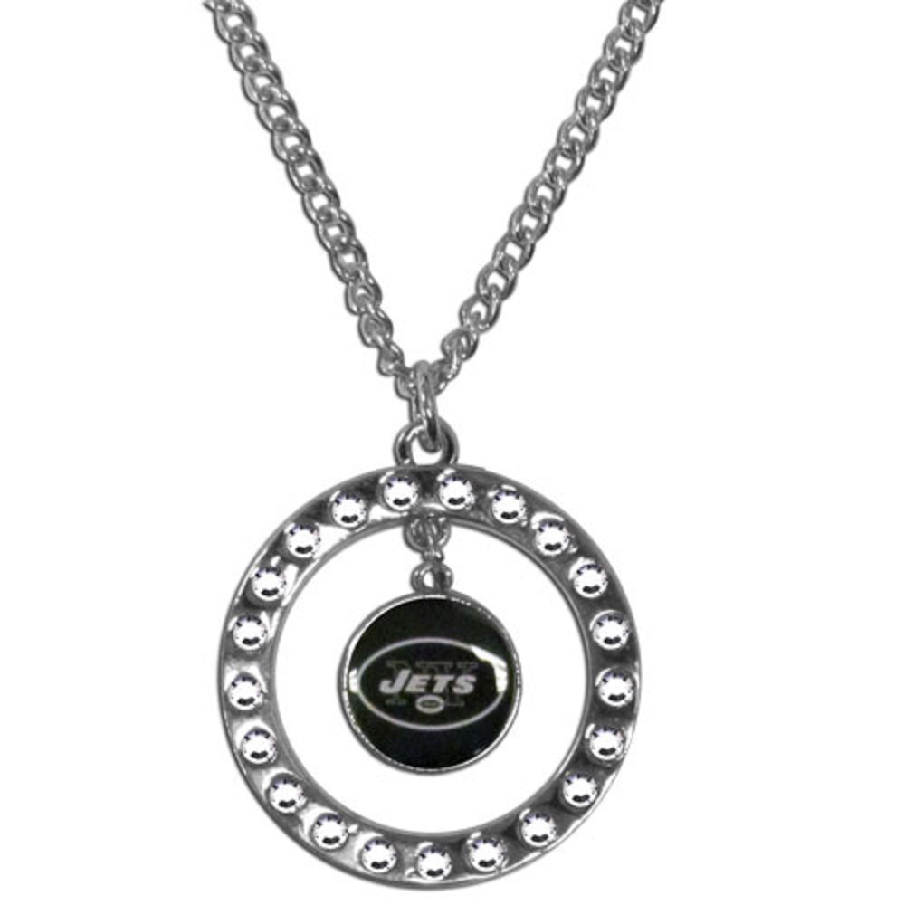 NFL Football Team Logo Womens Ladies Rhinestone Hoop Necklace Pick Your Team - Picture 10 of 13