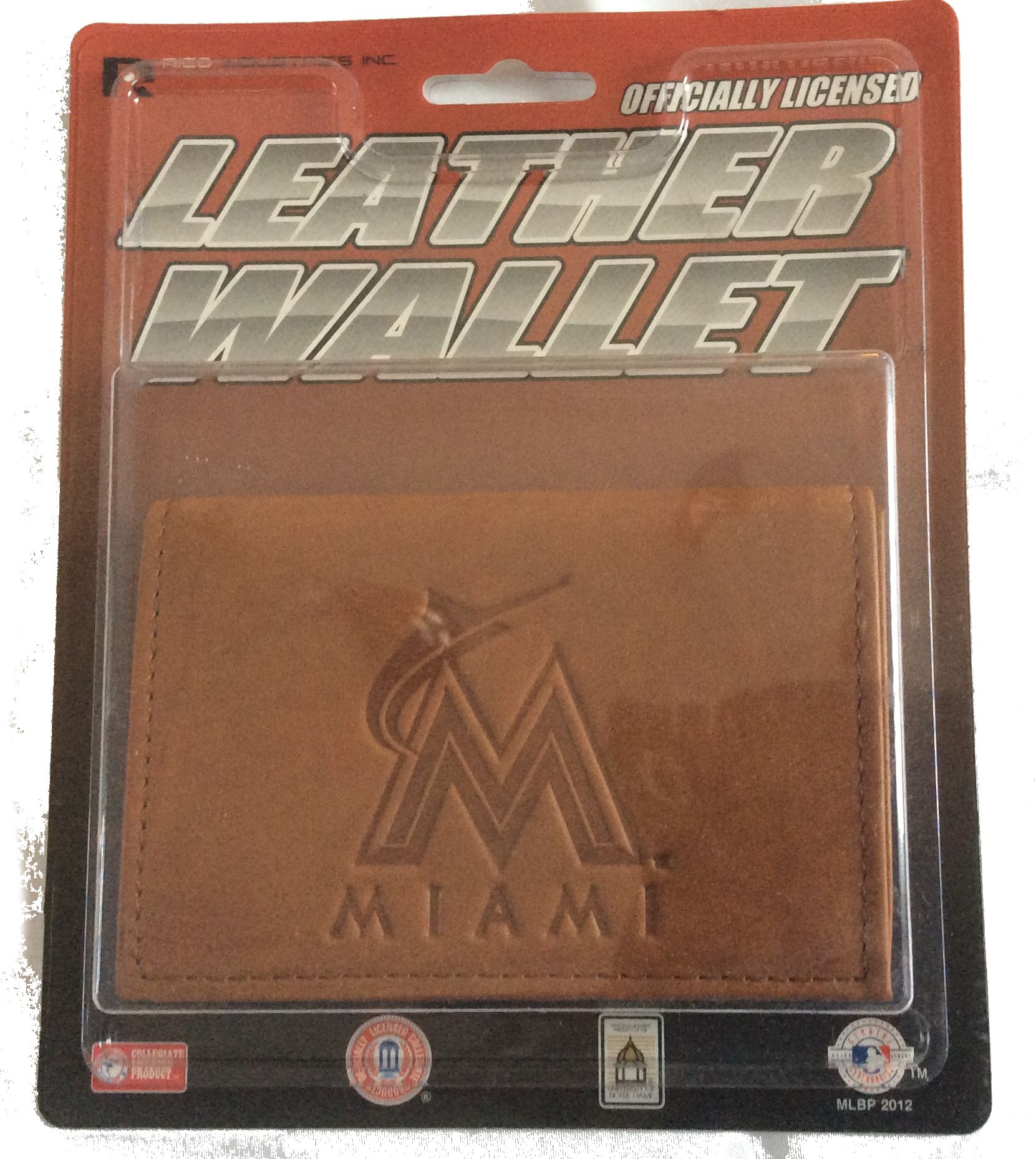 Official MLB Leather Wallet TriFold Embossed Choose Your Team - Picture 4 of 4