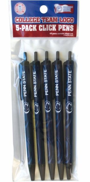 NCAA Offiziell Lizenziert Klick Stifte 5er Pack Schwarze Tinte Wählen Sie Ihr Team - Bild 5 von 5