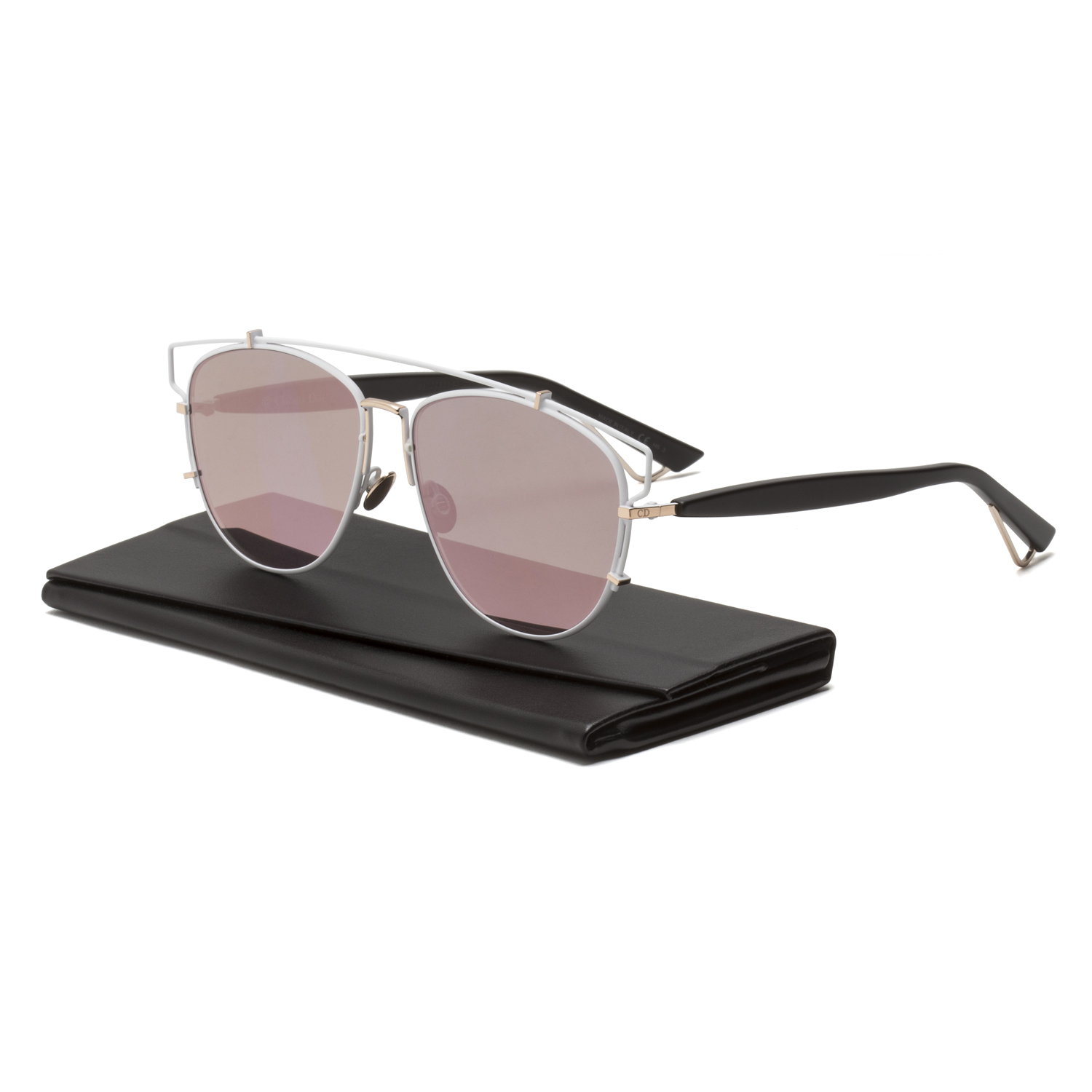 dior technologic cutout aviator sunglasses
