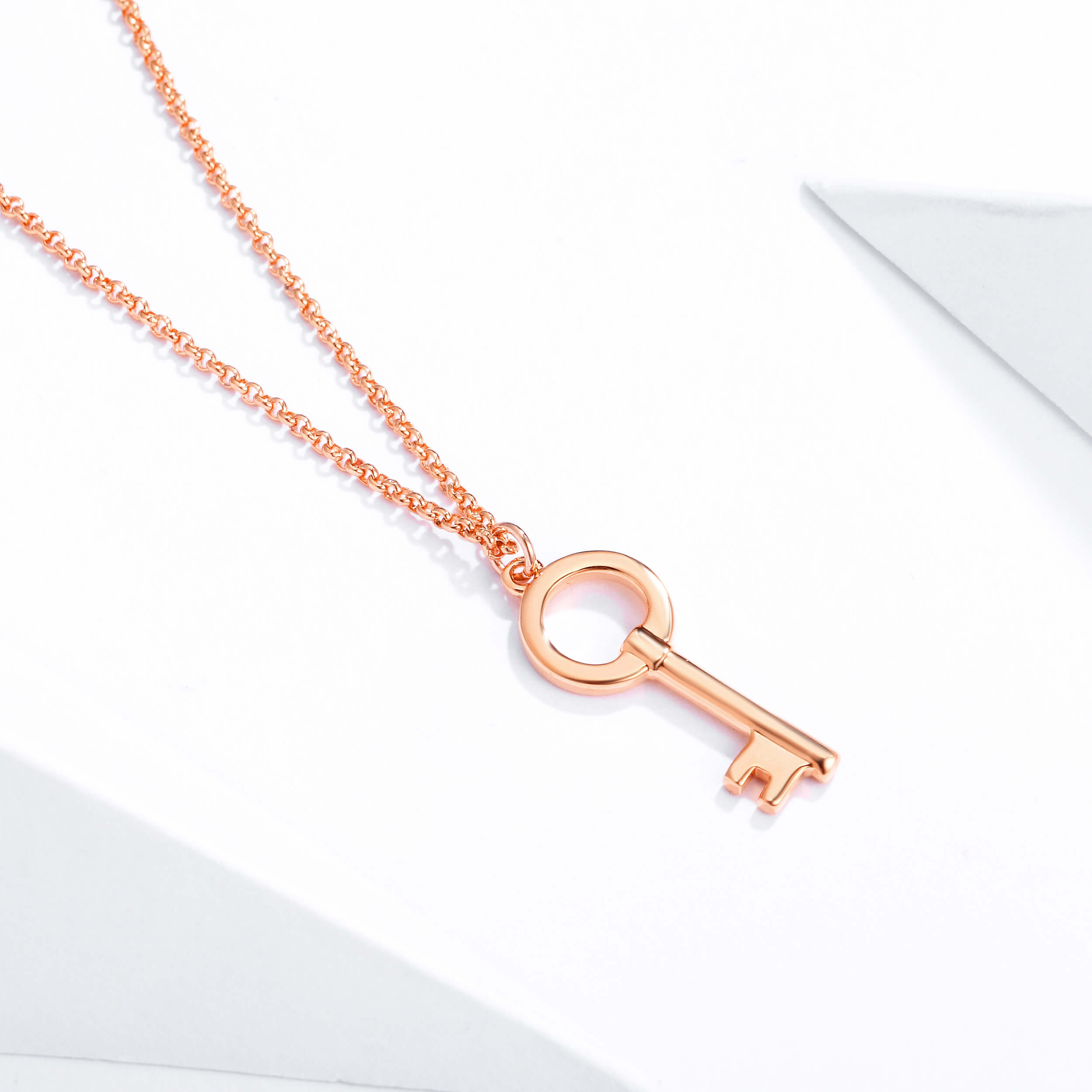 Modern Open Round Key Pendant - Picture 8 of 9