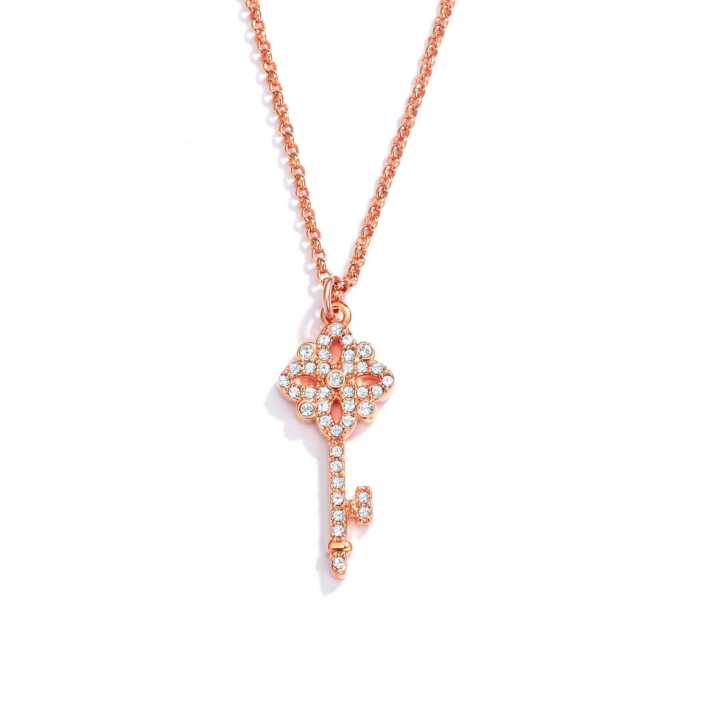 Victoria Key Pendant with Swarovski Crystals - Picture 10 of 12