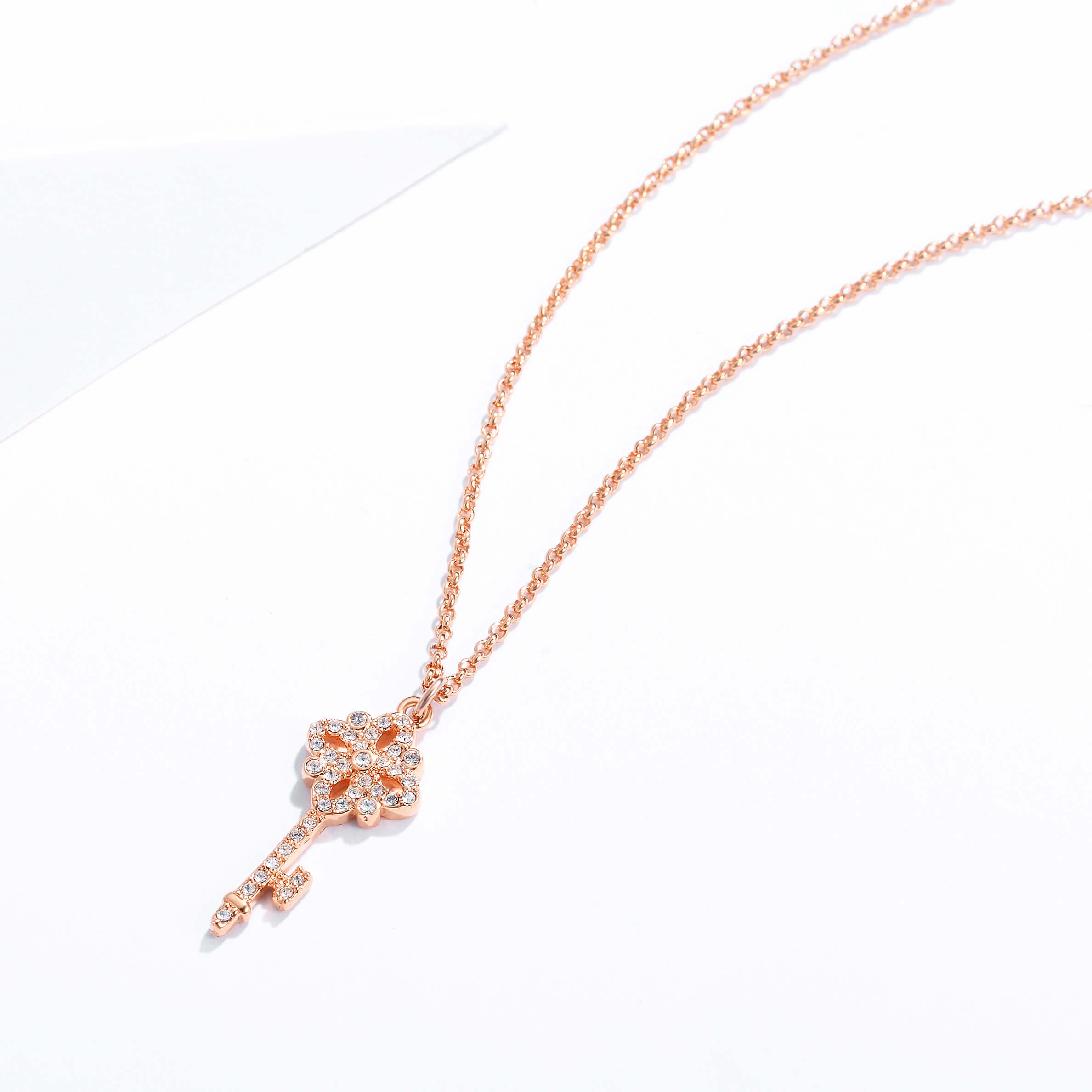 Victoria Key Pendant with Swarovski Crystals - Picture 12 of 12