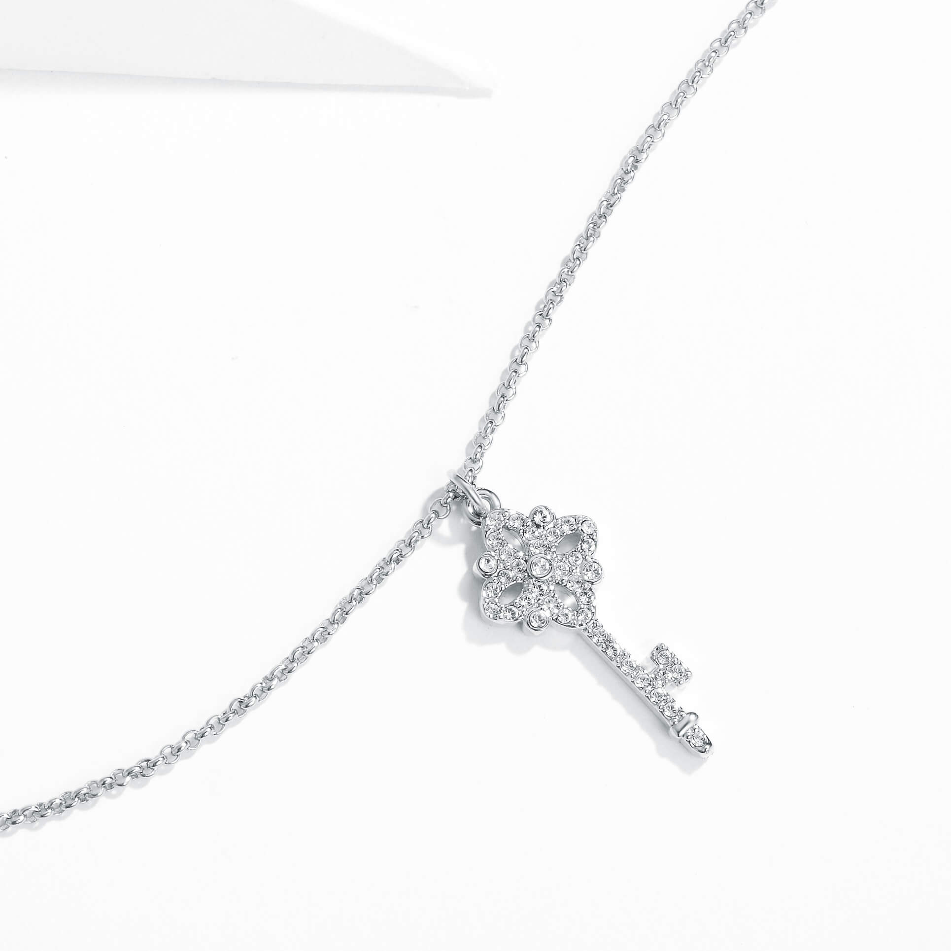Victoria Key Pendant with Swarovski Crystals - Picture 8 of 12