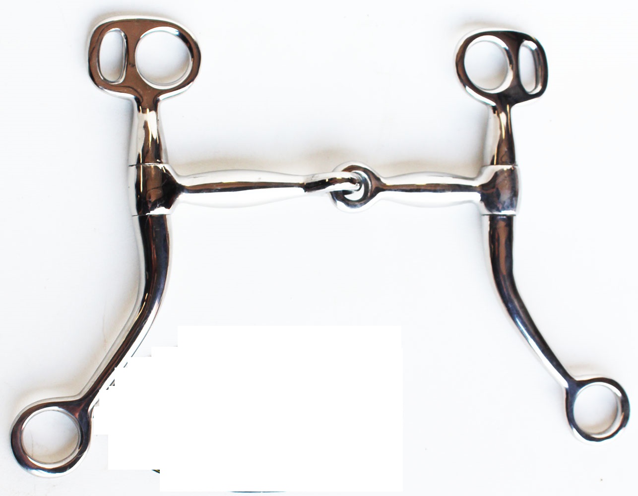 Horse Pro Rider STAINLESS STEEL CURB TRAINING BIT 5" SNAFFLE 35563B