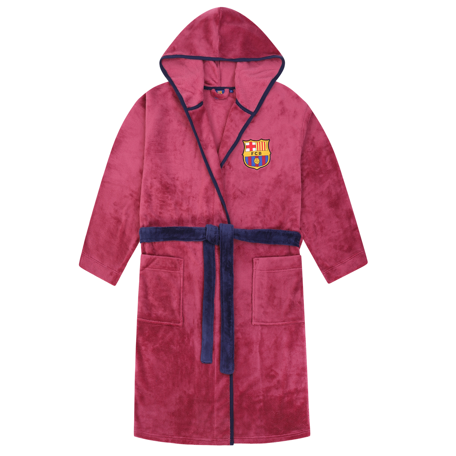 Tottenham Hotspur FC Official Gift Mens Hooded Fleece Dressing Gown Robe