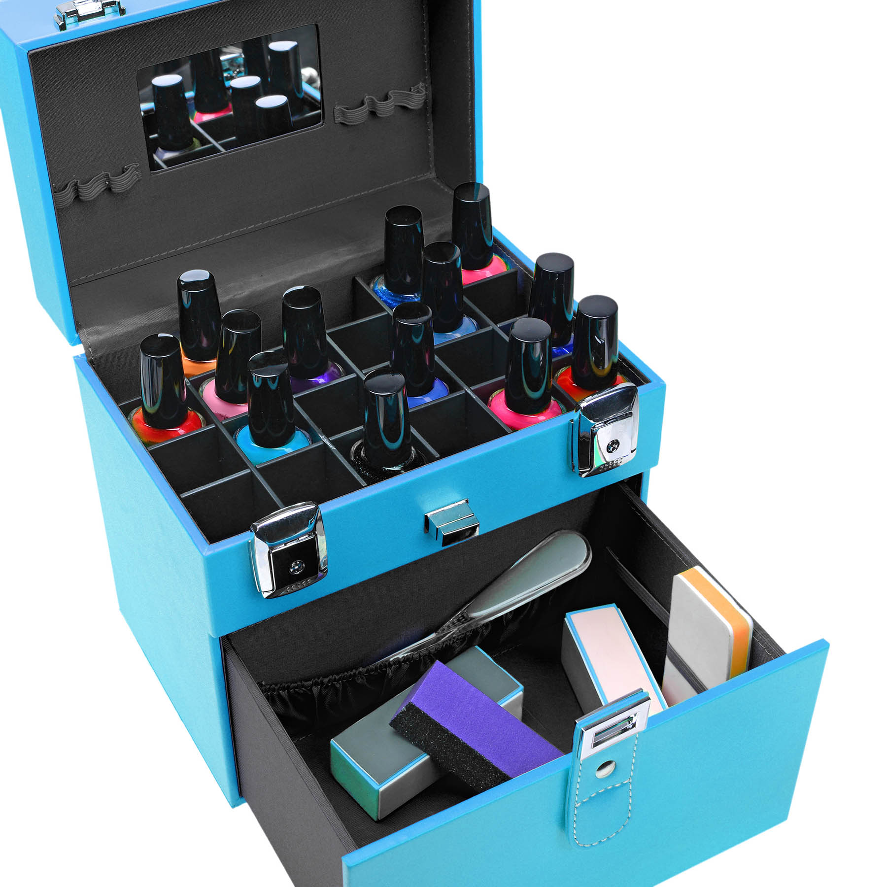 SHANY Color Matters Nail Accessories Organizer and Makeup Train Case