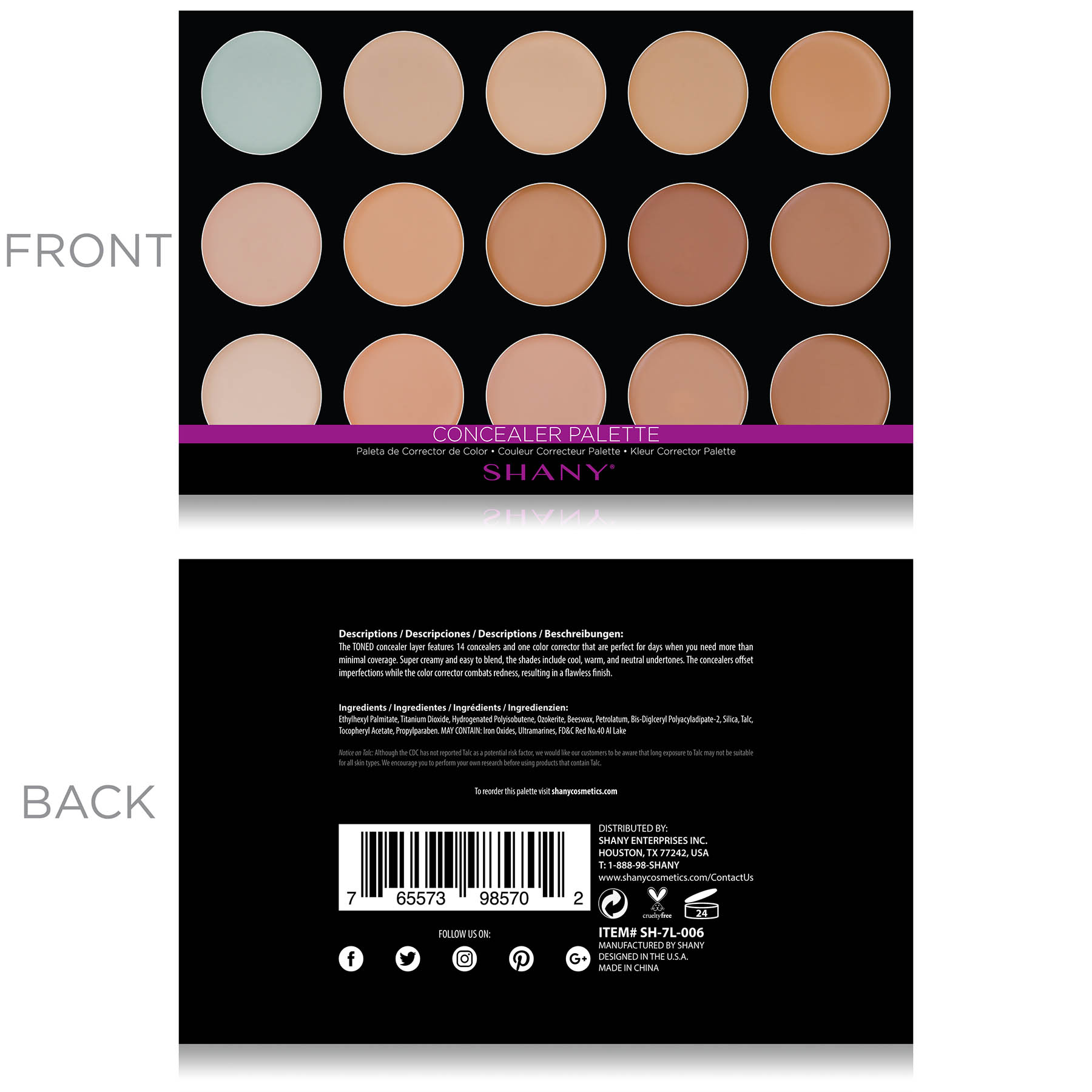 SHANY Masterpiece Makeup Kit - 7 Layer Refills - Picture 14 of 21