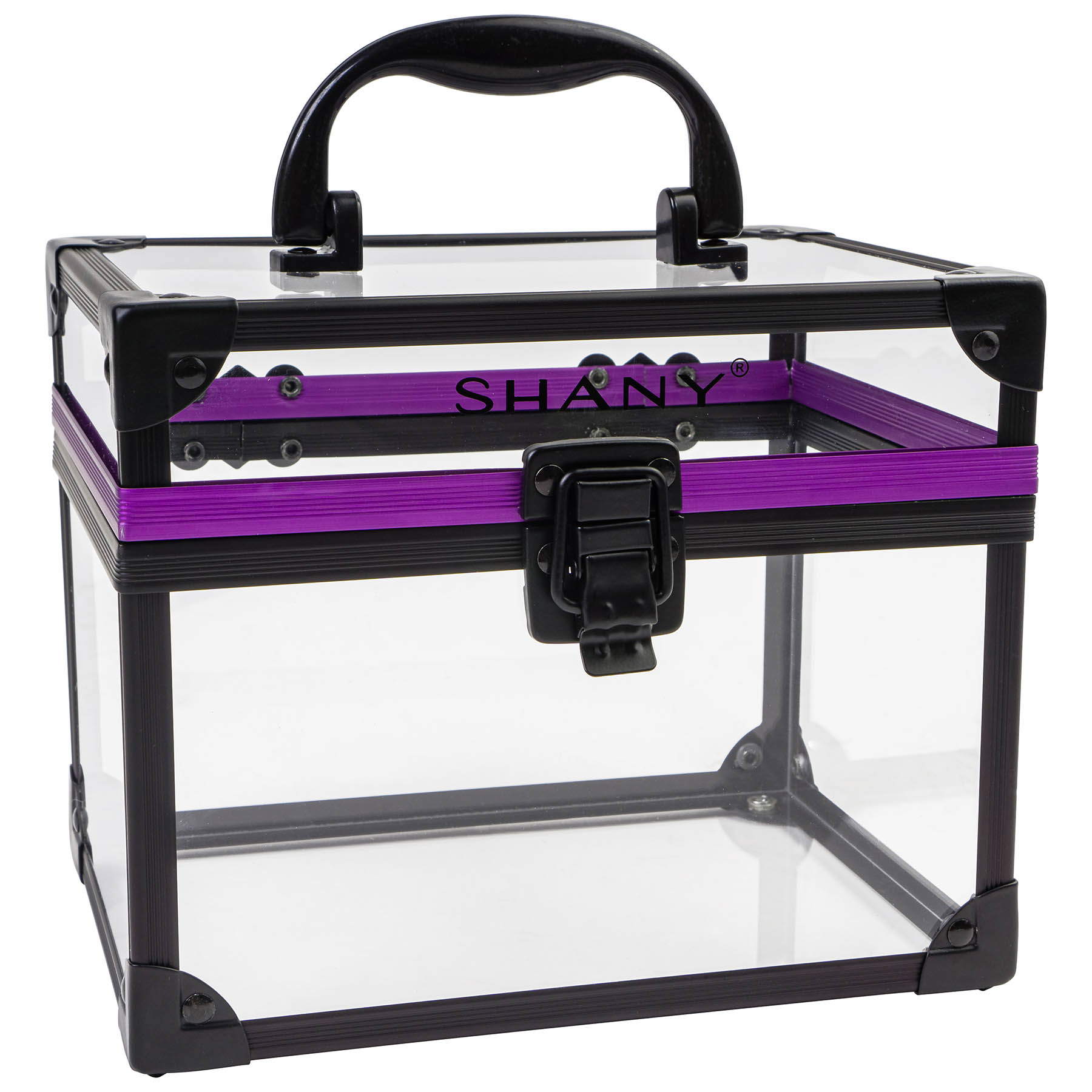 SHANY Clear Cosmetics and Toiletry Train Case with Secure Closure - 第 7/35 張圖片